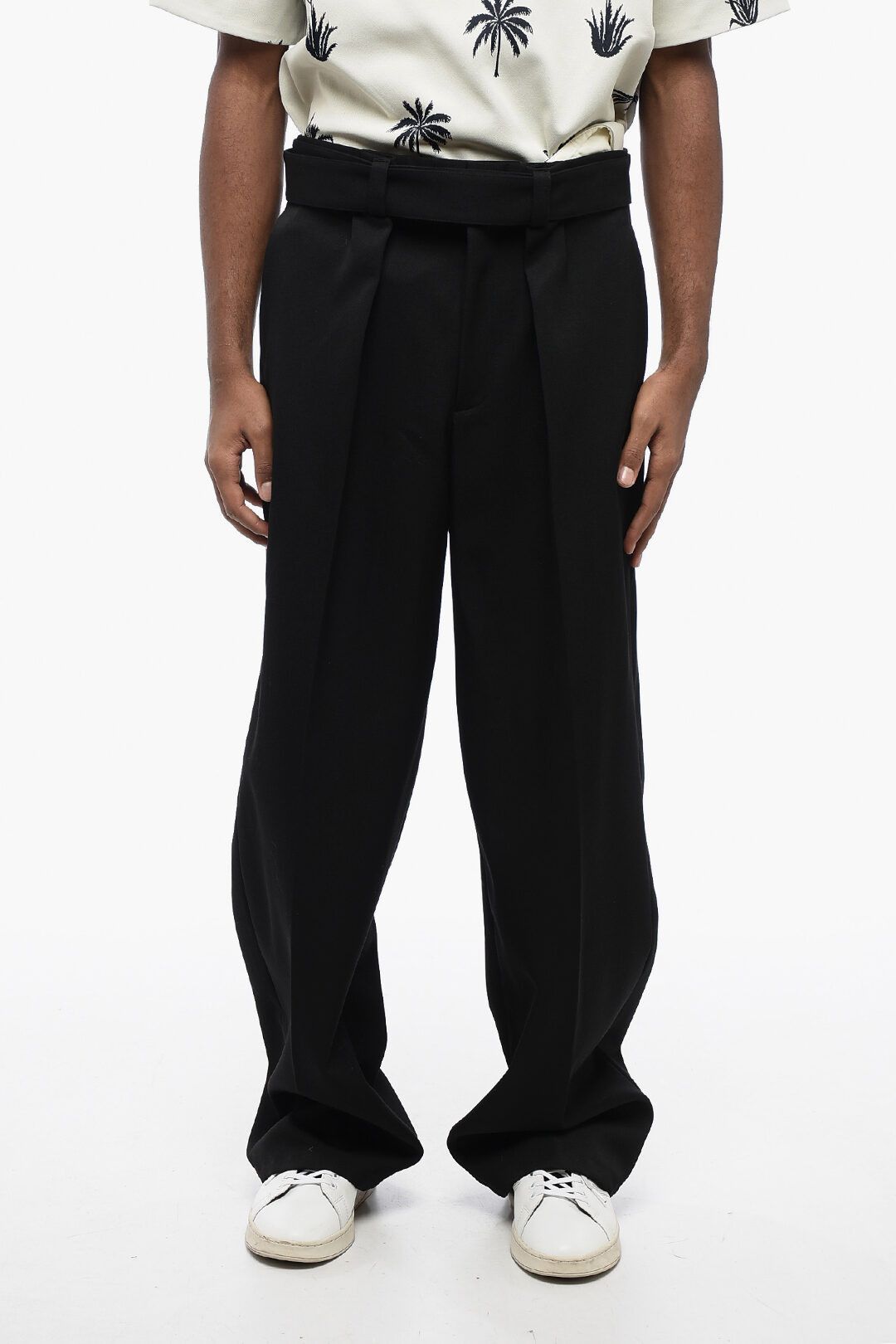 Jil Sander og1mm0625 Single-pleated Wool Pant in Black Size US 36 / EU 52 - 1 Thumbnail