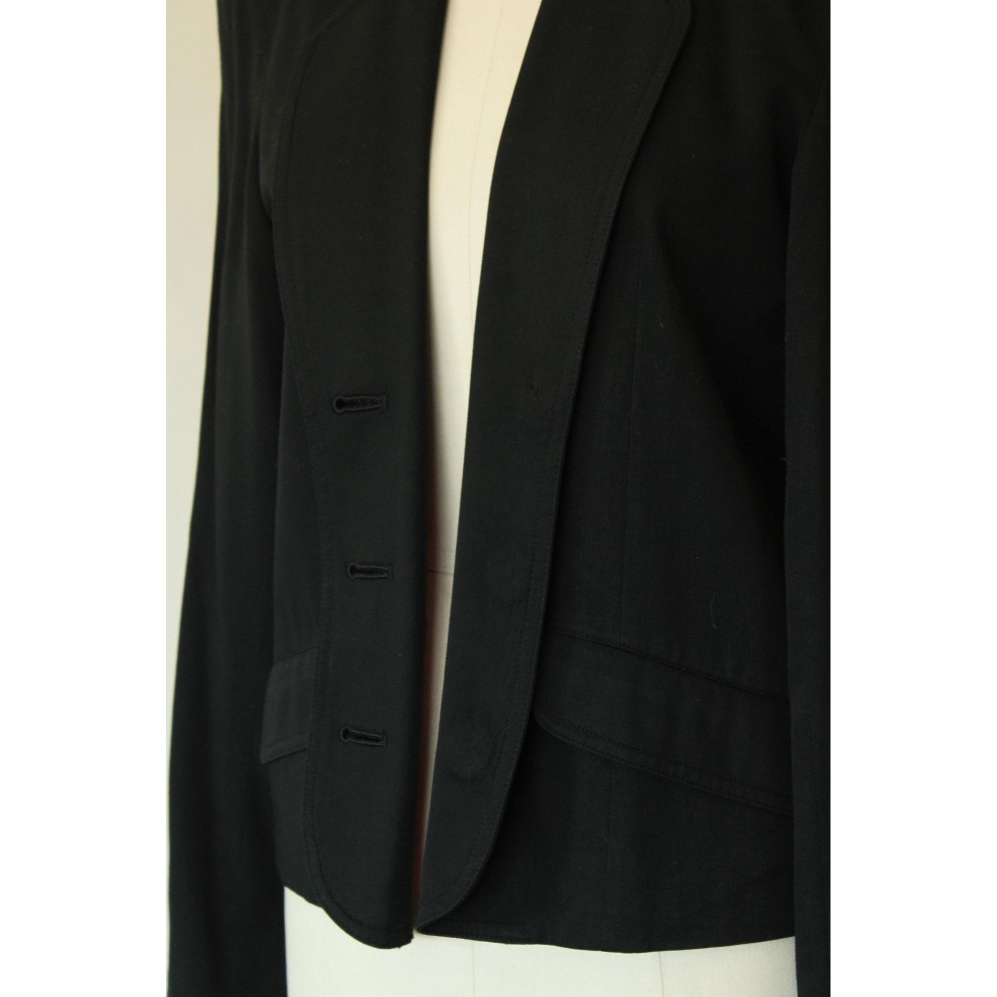 Vintage Vintage 1990s 2000s Jacket, Liz Sport Petite Black New Look Size S / US 4 / IT 40 - 5 Thumbnail