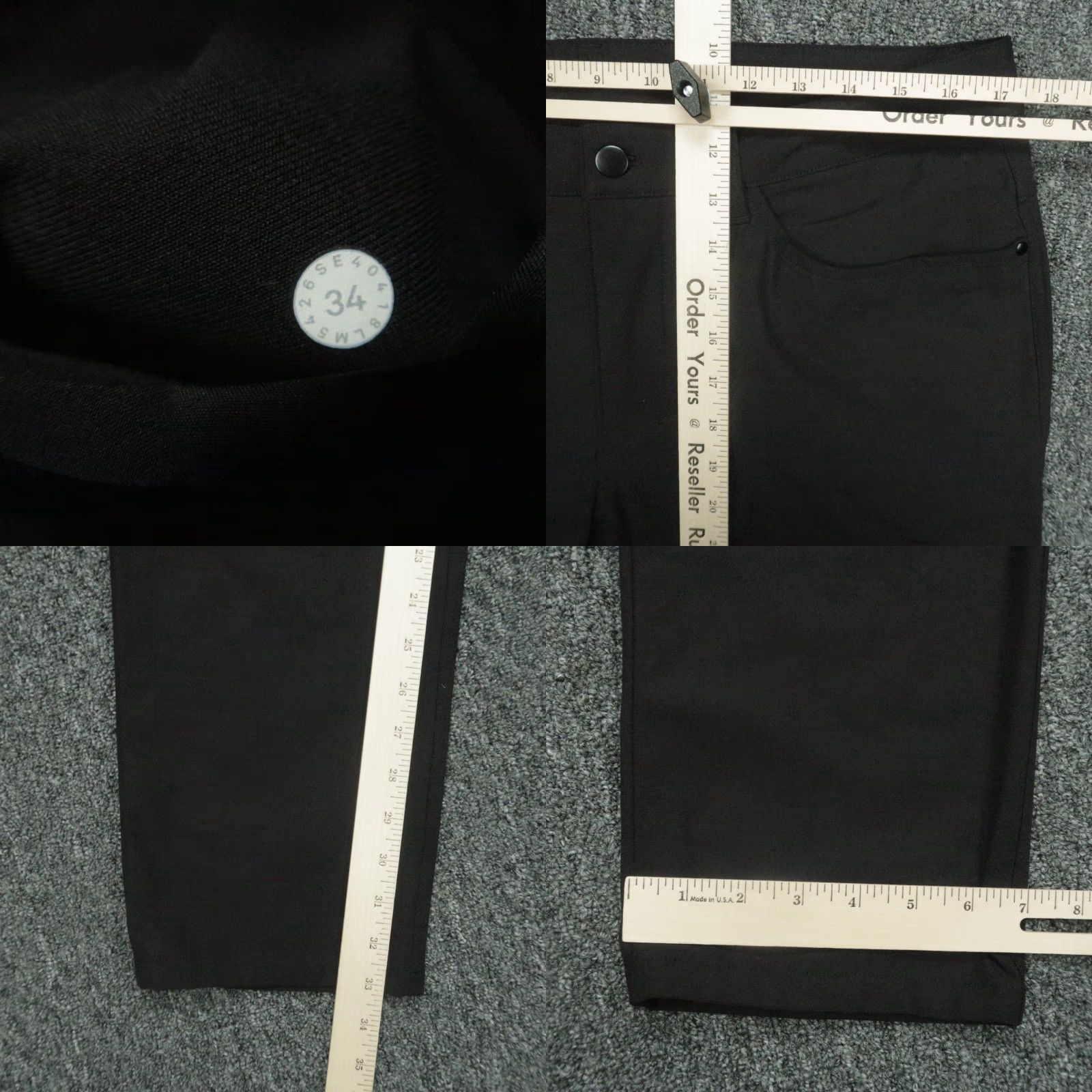 Lululemon Lululemon Pants Men 34x33 Black ABC Classic 5 Pocket Trouser Warpstreme Shirt? Size US 34 / EU 50 - 8 Thumbnail