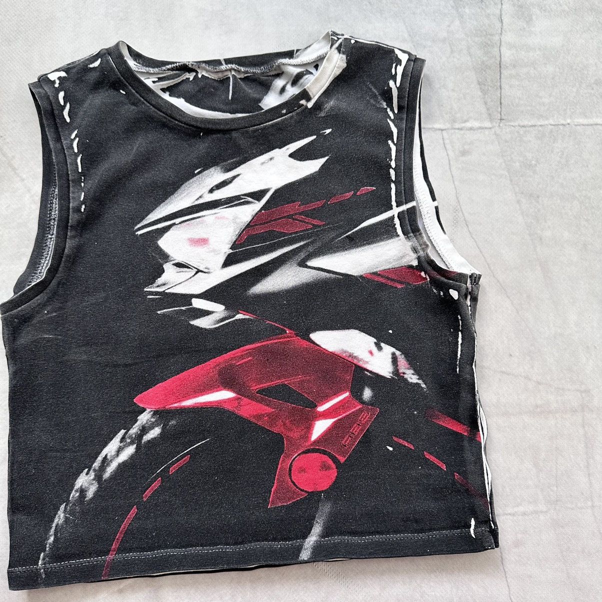 Hysteric Glamour × Undercover 00s Punk Abstract Hysteric Glamour Vibe Tank Top Tripp NYC Size XS / US 0-2 / IT 36-38 - 2 Thumbnail