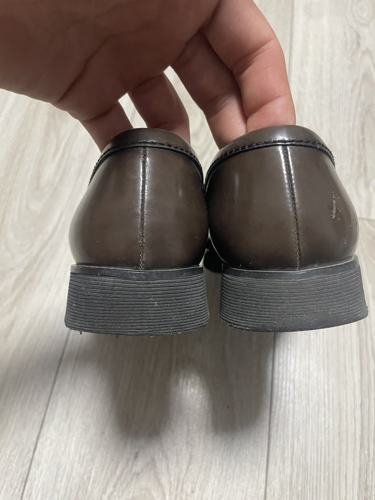 Prada × Vintage Vintage 00s Prada Spazzolato Leather Penny Loafer 3d5575 Size US 8 / IT 38 - 4 Thumbnail