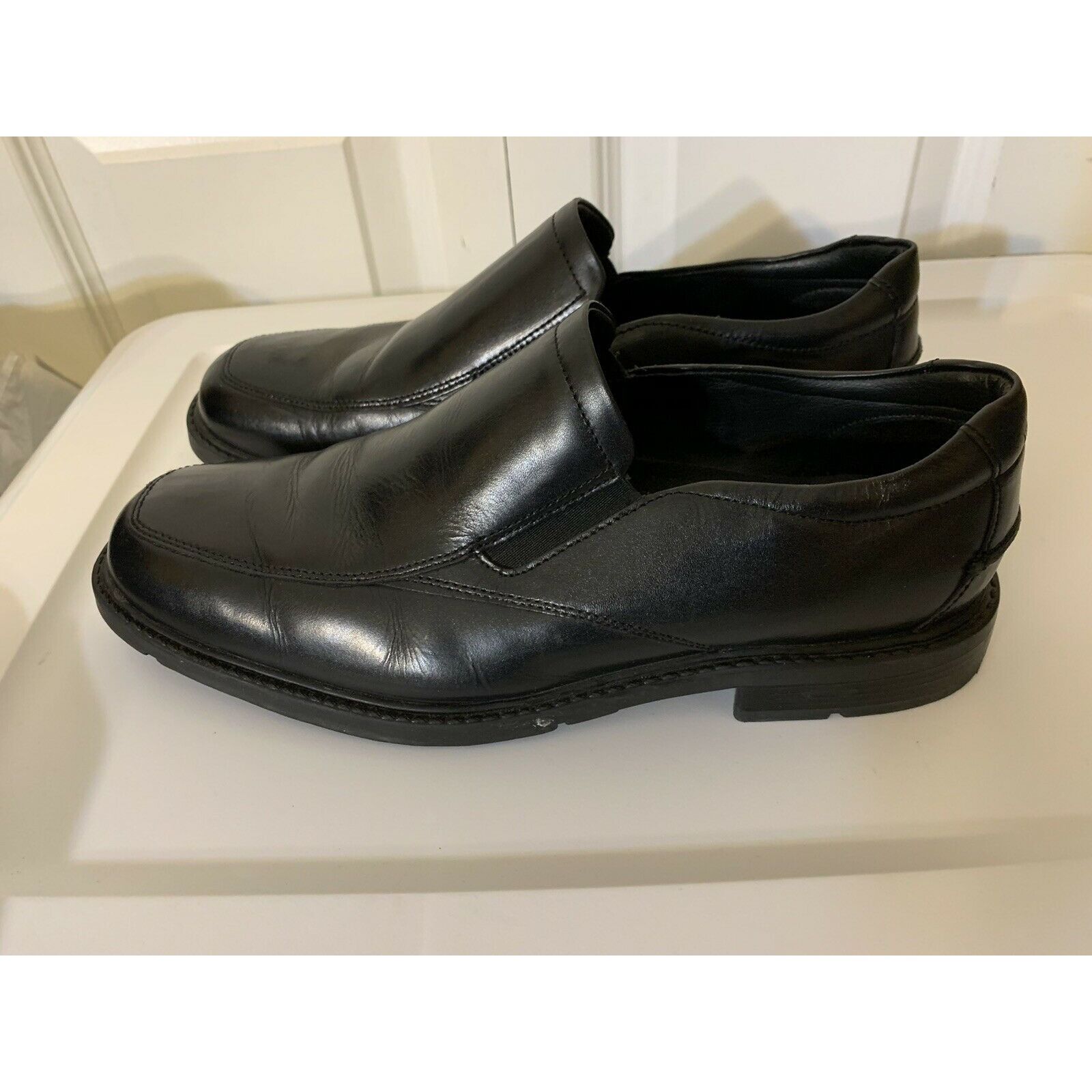 Nunn Bush NUNN BUSH Black Leather Slip On Dress Loafers Shoes 81115-00 Size US 9 / EU 42 - 6 Thumbnail