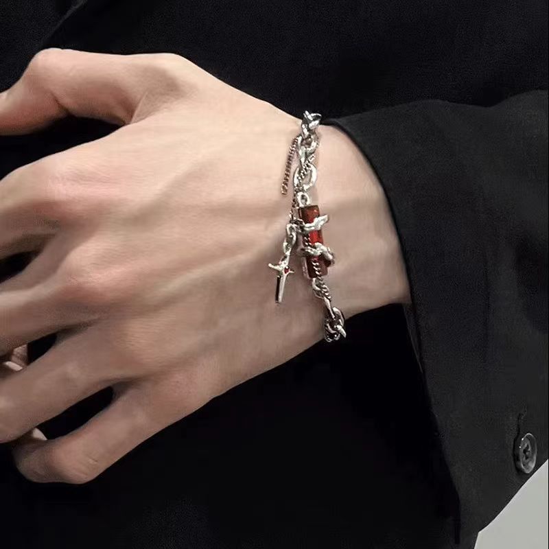 Jewelry Cross Vibe Bracelet Y2K Punk Chain Gotch Bracelets Chains Size ONE SIZE - 3 Thumbnail