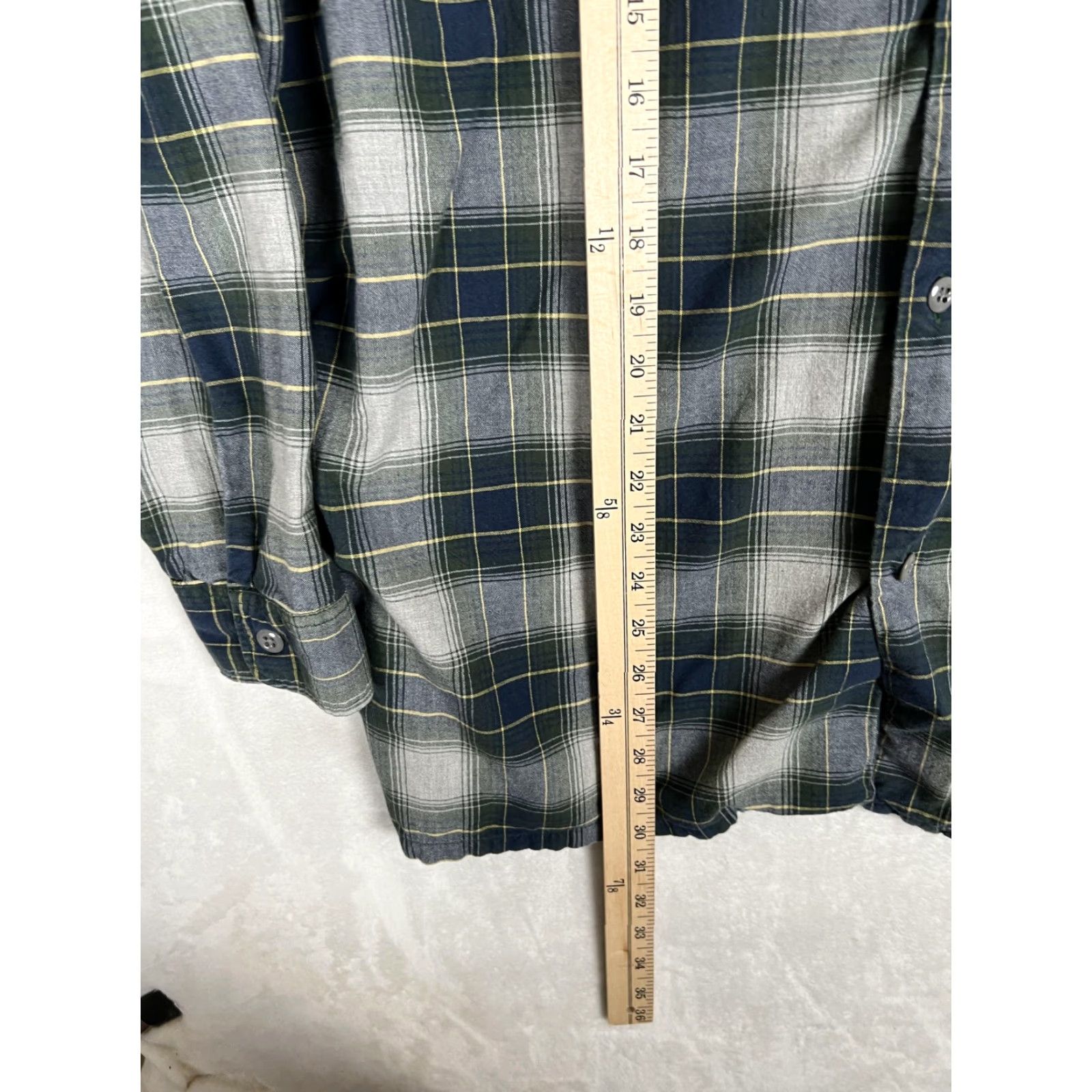 Polo Ralph Lauren VINTAGE Polo Jeans Co Ralph Lauren Shirt Mens Large Green Plaid Flannel Button Up Y2K Size US L / EU 52-54 / 3 - 4 Thumbnail