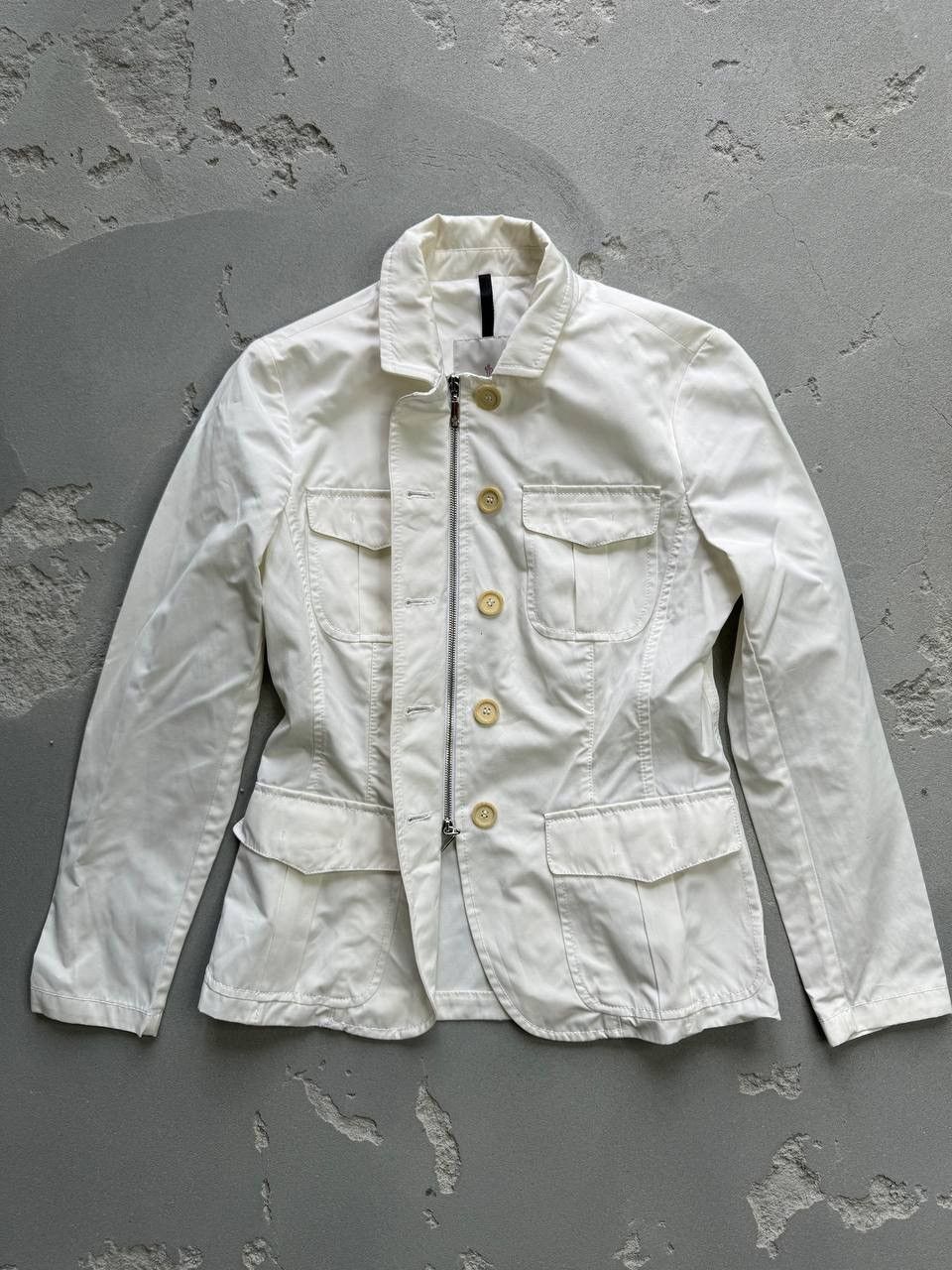 Moncler × Vintage MONCLER Tailored Jacket White Women's Size M Size M / US 6-8 / IT 42-44 - 2 Thumbnail