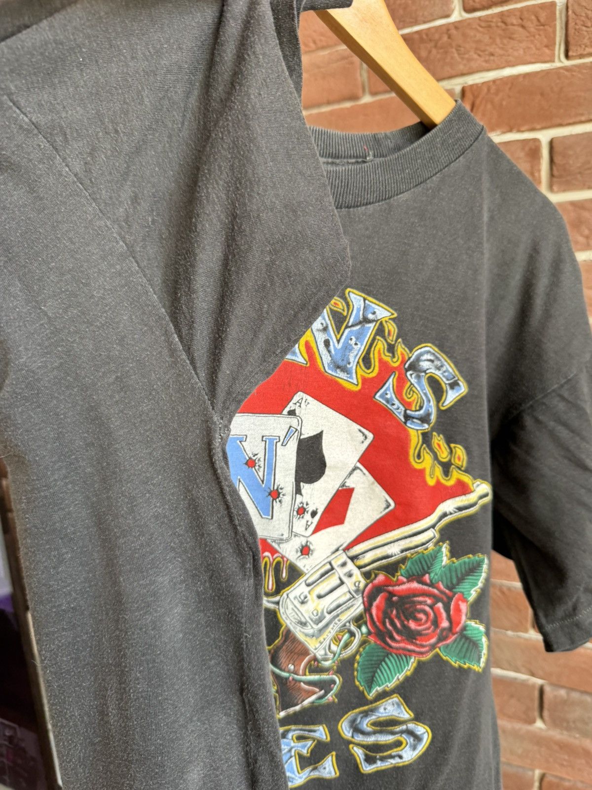 Band Tees Vintage 90s Guns N Roses Use Ilusion Rock Band Shirt Black Size US M / EU 48-50 / 2 - 11 Thumbnail