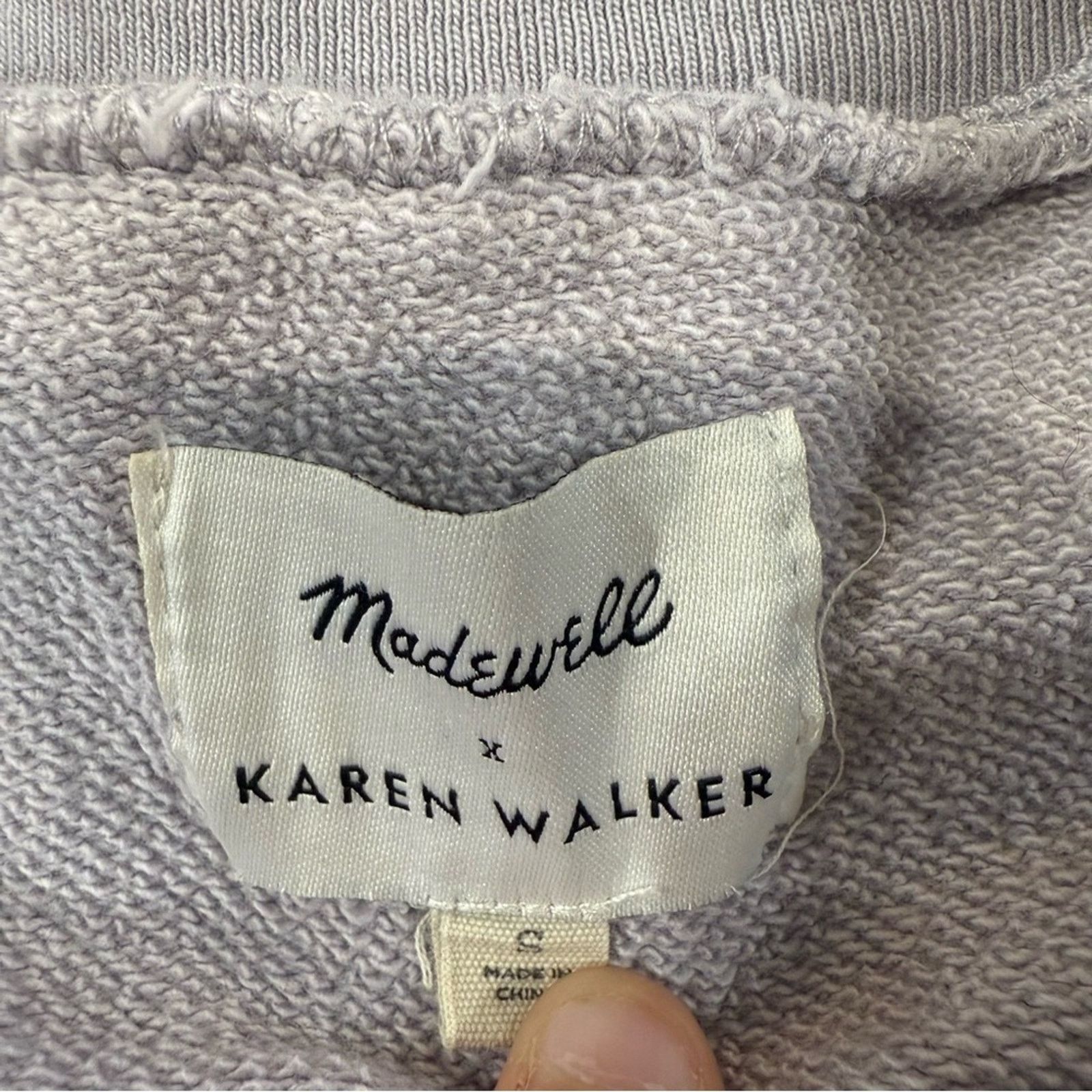 Madewell Madewell x Karen Walker Garment-Dyed Sweatshirt Womens Small Size S / US 4 / IT 40 - 5 Thumbnail