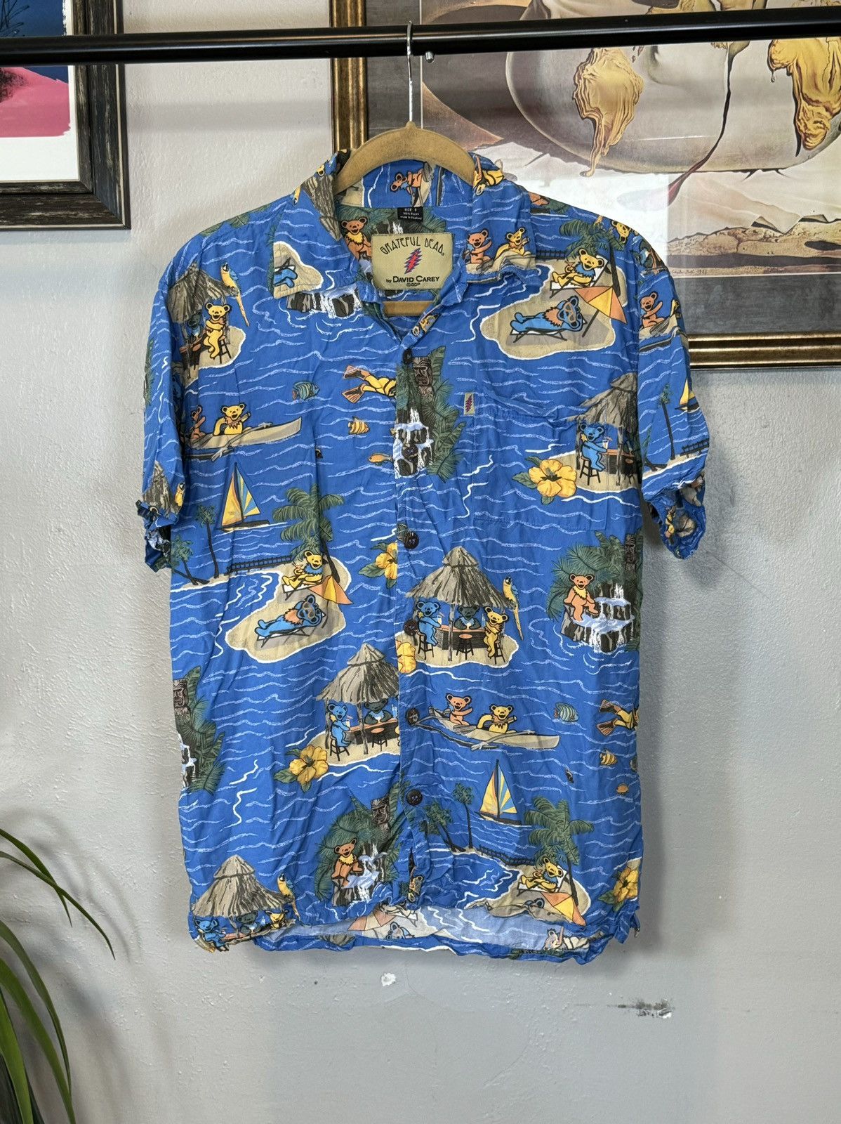 Grateful Dead × Vintage Vintage Grateful Dead Hawaiian Shirt Size US S / EU 44-46 / 1 - 1 Thumbnail
