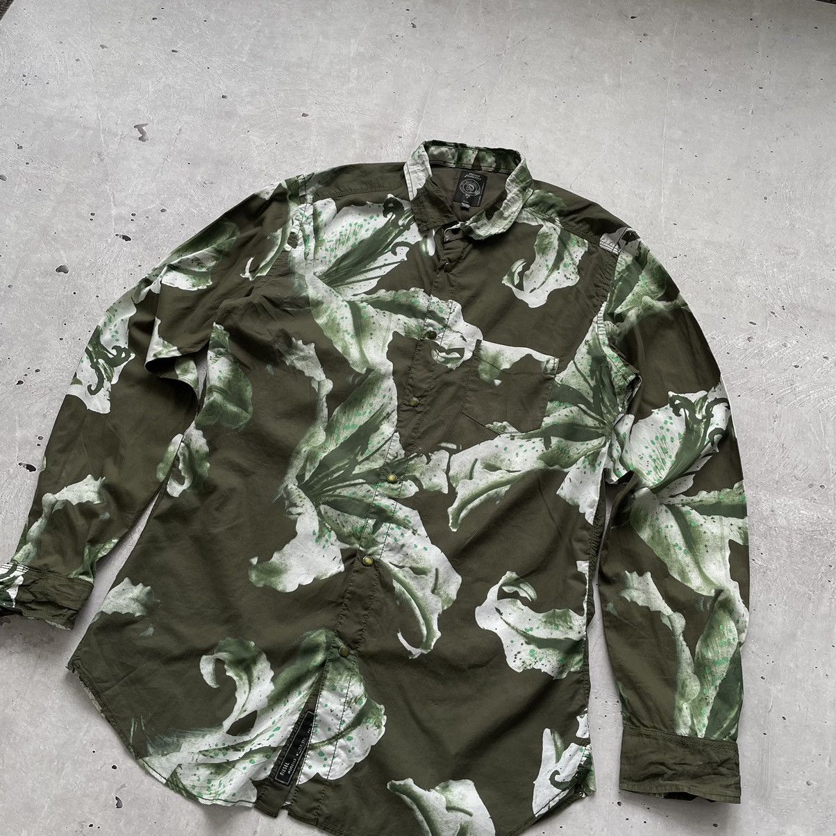 Diesel × Vintage Vintage diesel black label full print flowers y2k Size US L / EU 52-54 / 3 - 2 Thumbnail