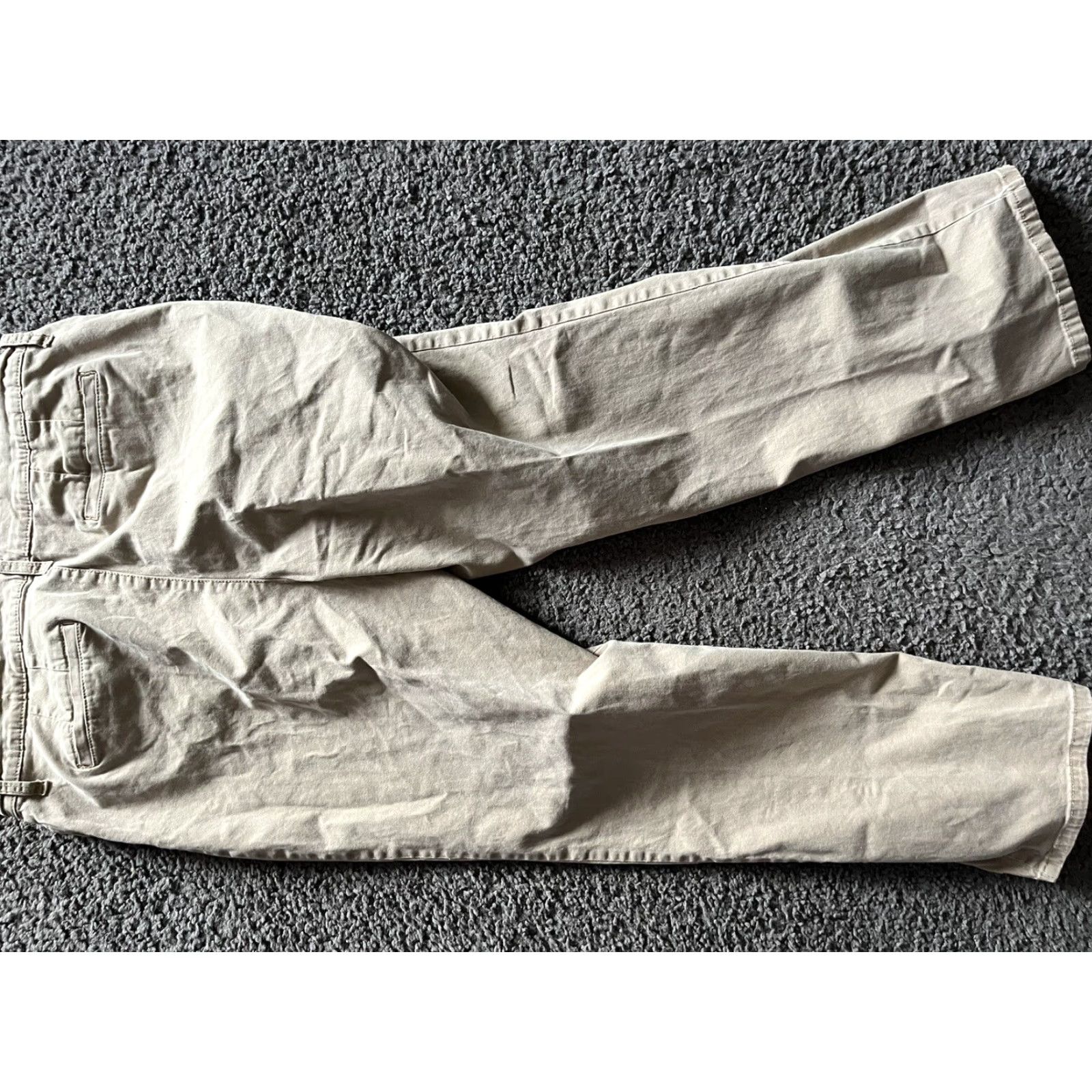 Gloria Vanderbilt Gloria Vanderbilt Amanda Womens 16 Beige Classic Fit Tapered Chino Twill Pant Size 38" / US 16 / IT 52 - 6 Thumbnail
