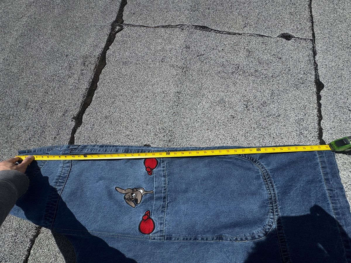 JNCO Kangaroo Jeans 90s/Y2K Baggy Skater Rave Embroidered Pkt Size US 30 / EU 46 - 17 Thumbnail