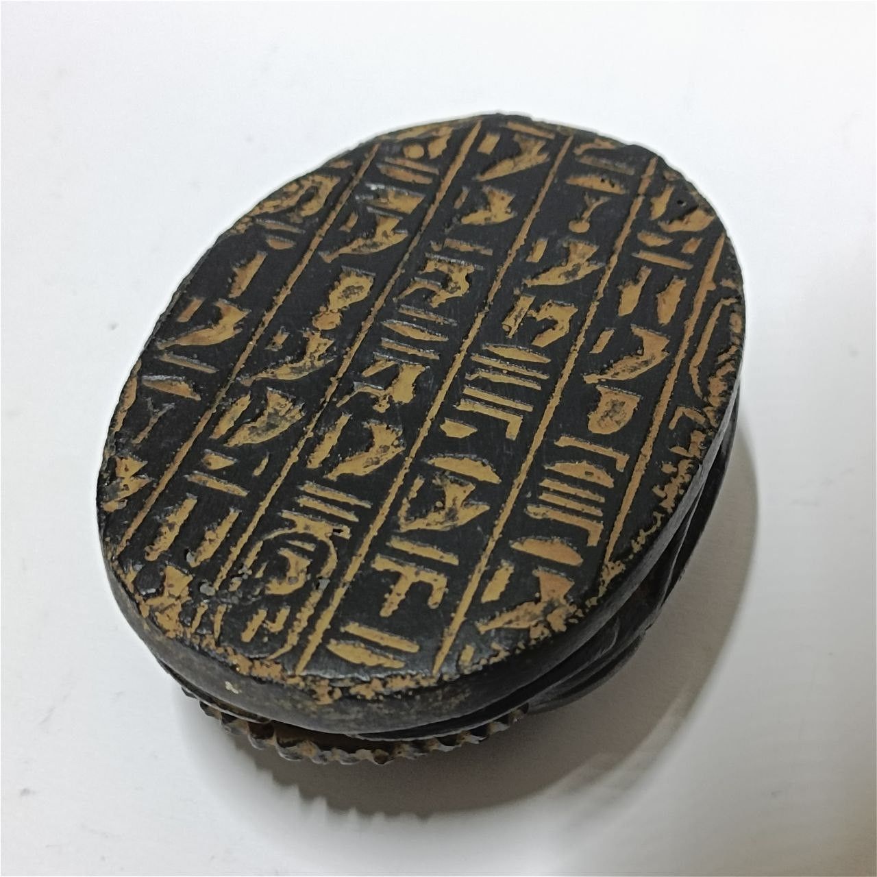 Other Ancient-style Egyptian scarab with engraved hieroglyphs Size ONE SIZE - 5 Thumbnail