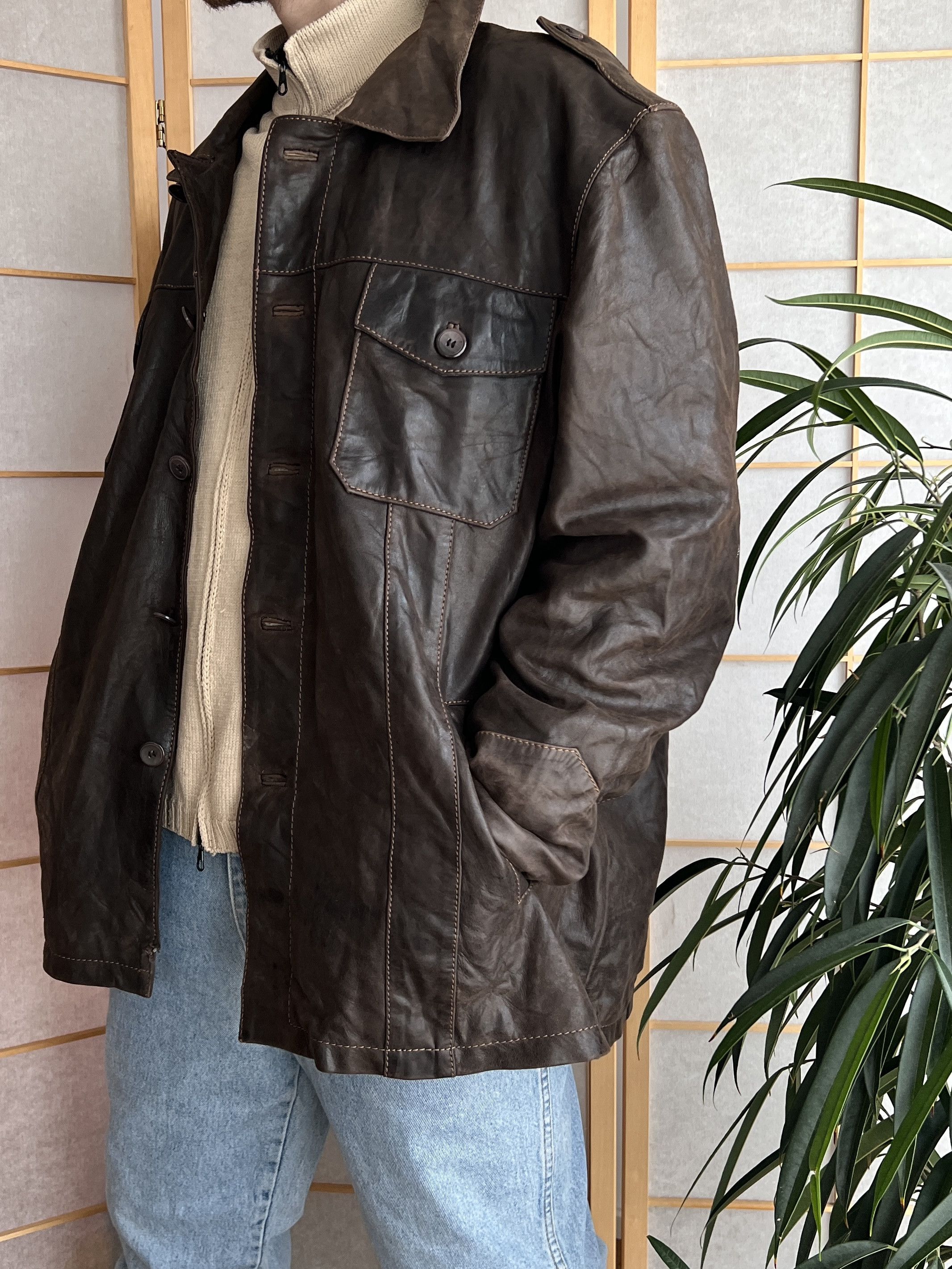 Hysteric Glamour Leather coat jacket vintage y2k 14th Addiction Diesel style Size US L / EU 52-54 / 3 - 4 Thumbnail