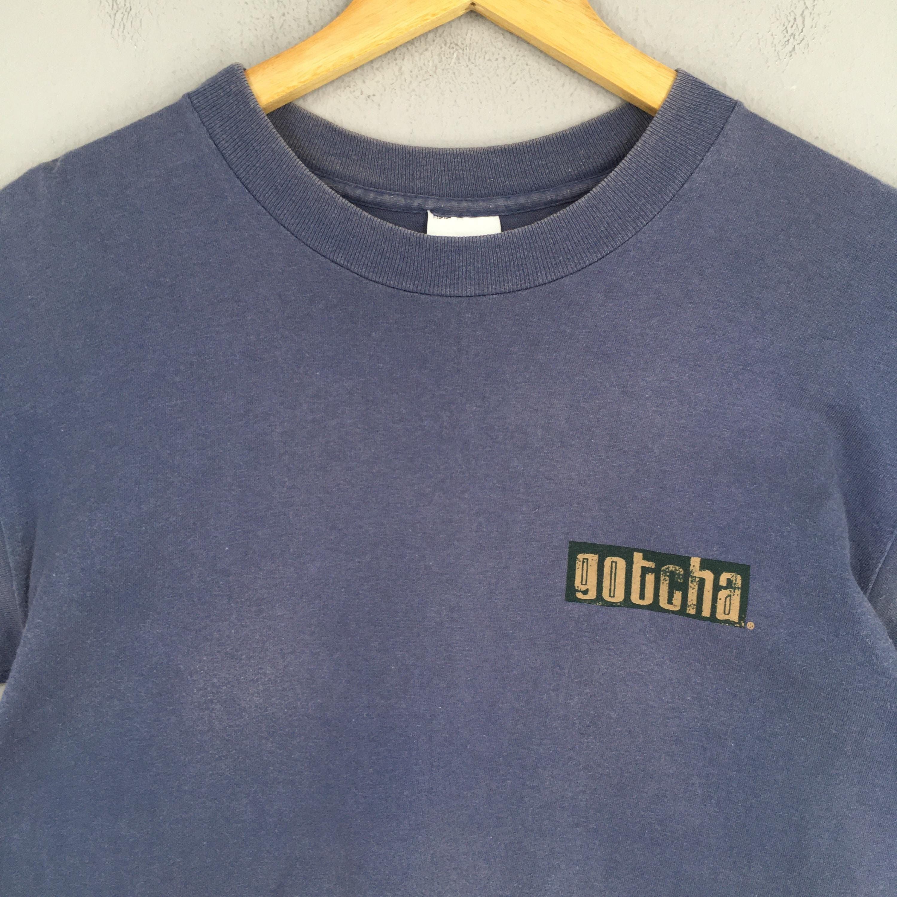 Gotcha Vintage 90s Gotcha Hawaii Surf Blue T shirt Medium Size US M / EU 48-50 / 2 - 5 Thumbnail