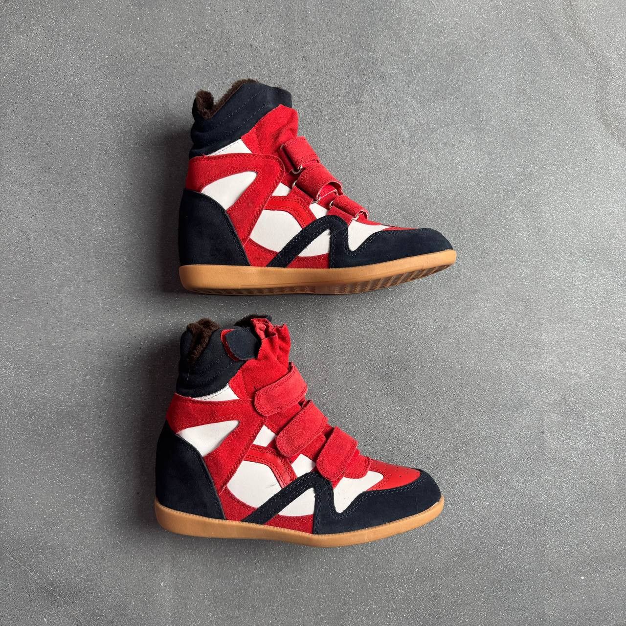 Amazing Vintage Hi Top Wedge Sneakers