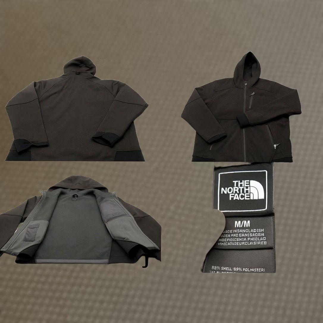 The North Face The North Face Jacket Mens Medium Brown Full Zip Hooded Softshell Water Resistant Pockets Hiking Windbreaker Outdoor Casual Travel Fall Spring Size US M / EU 48-50 / 2 - 1 Thumbnail