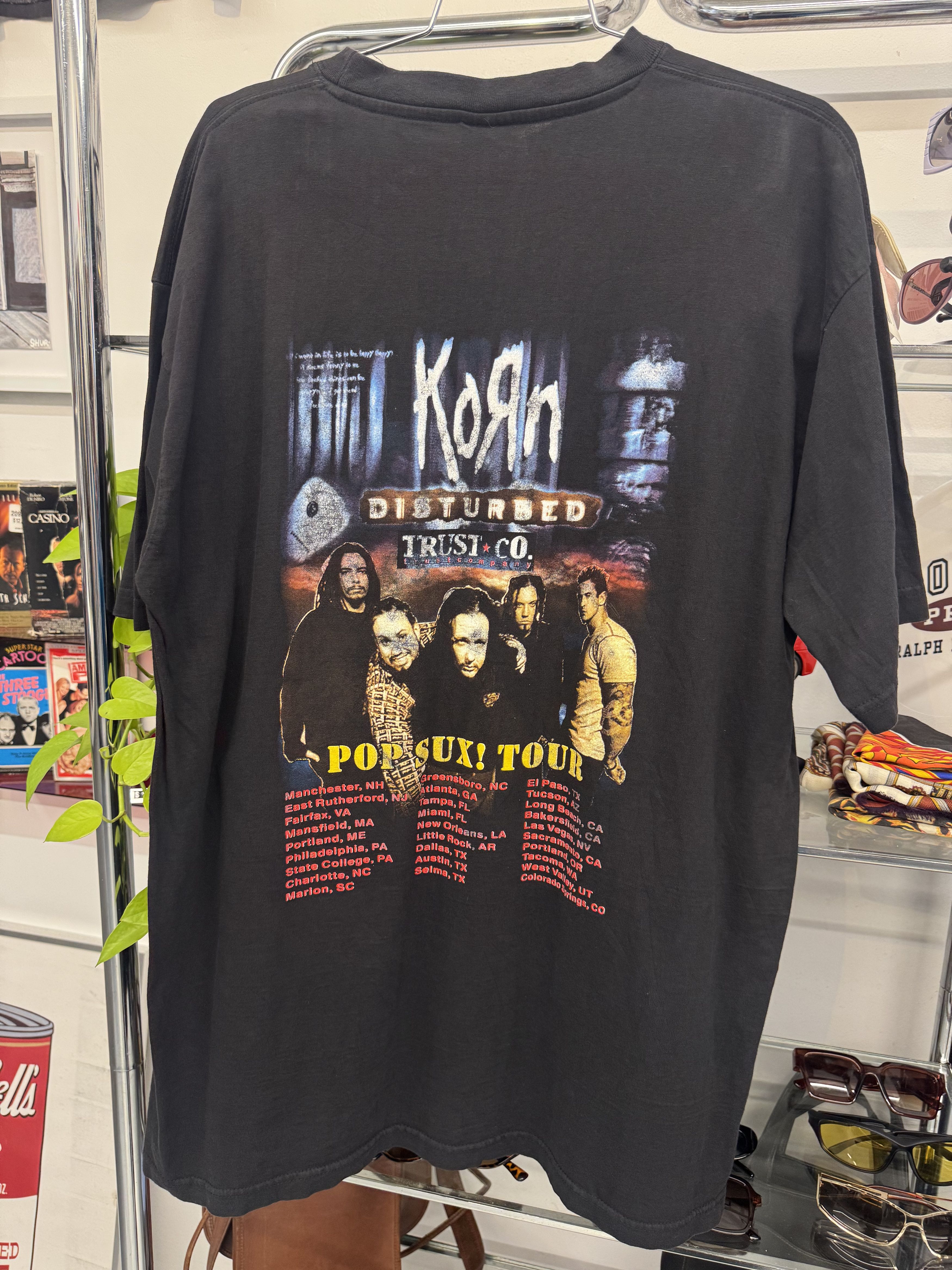 Other Vintage Korn Tour Tshirt Size US XL / EU 56 / 4 - 4 Thumbnail