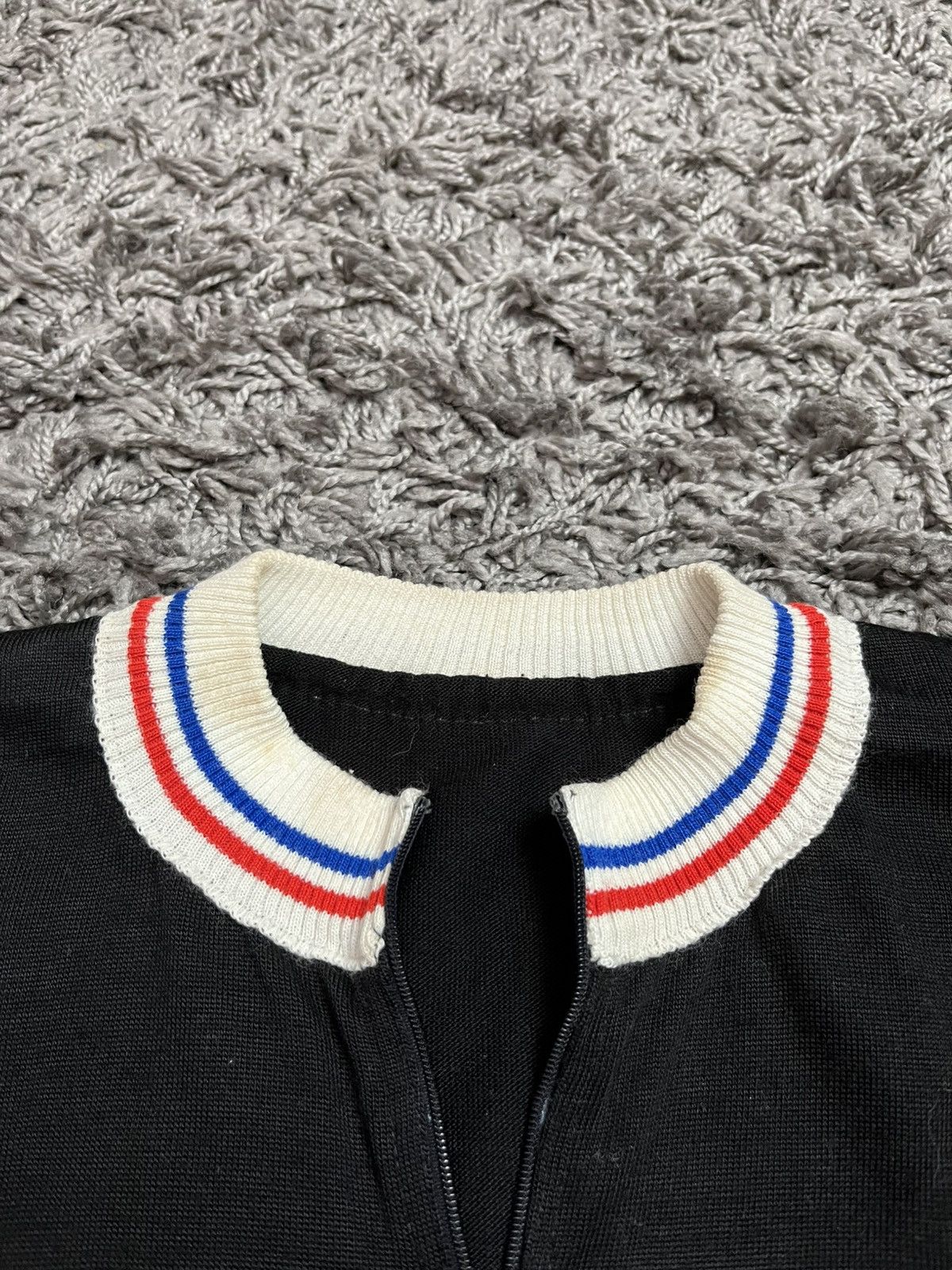 Vintage Vintage 70s Road Cycling Jersey / Acrylic / Opti Zipper Size US M / EU 48-50 / 2 - 3 Thumbnail