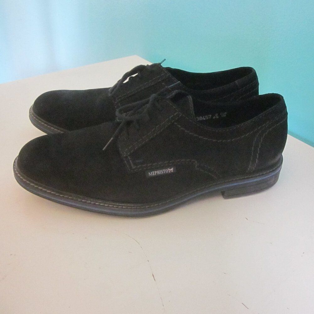 Mephisto Mens 8.5 UK Size 8 Black Suede Leather Mephisto AirJet Lace Size US 8.5 / EU 41-42 - 2 Preview