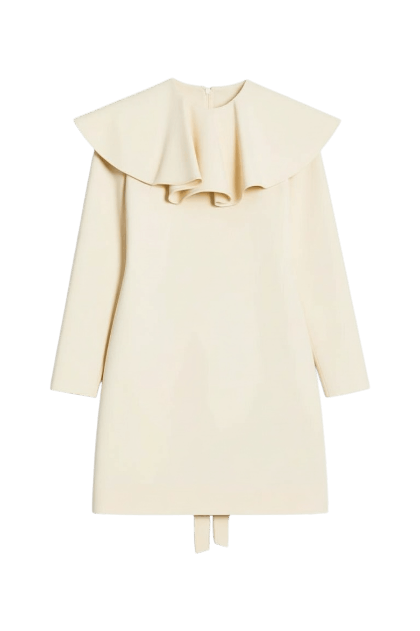 Valentino Valentino Ruffle Collar Sheath Dress Size L / US 10 / IT 46 - 1 Thumbnail
