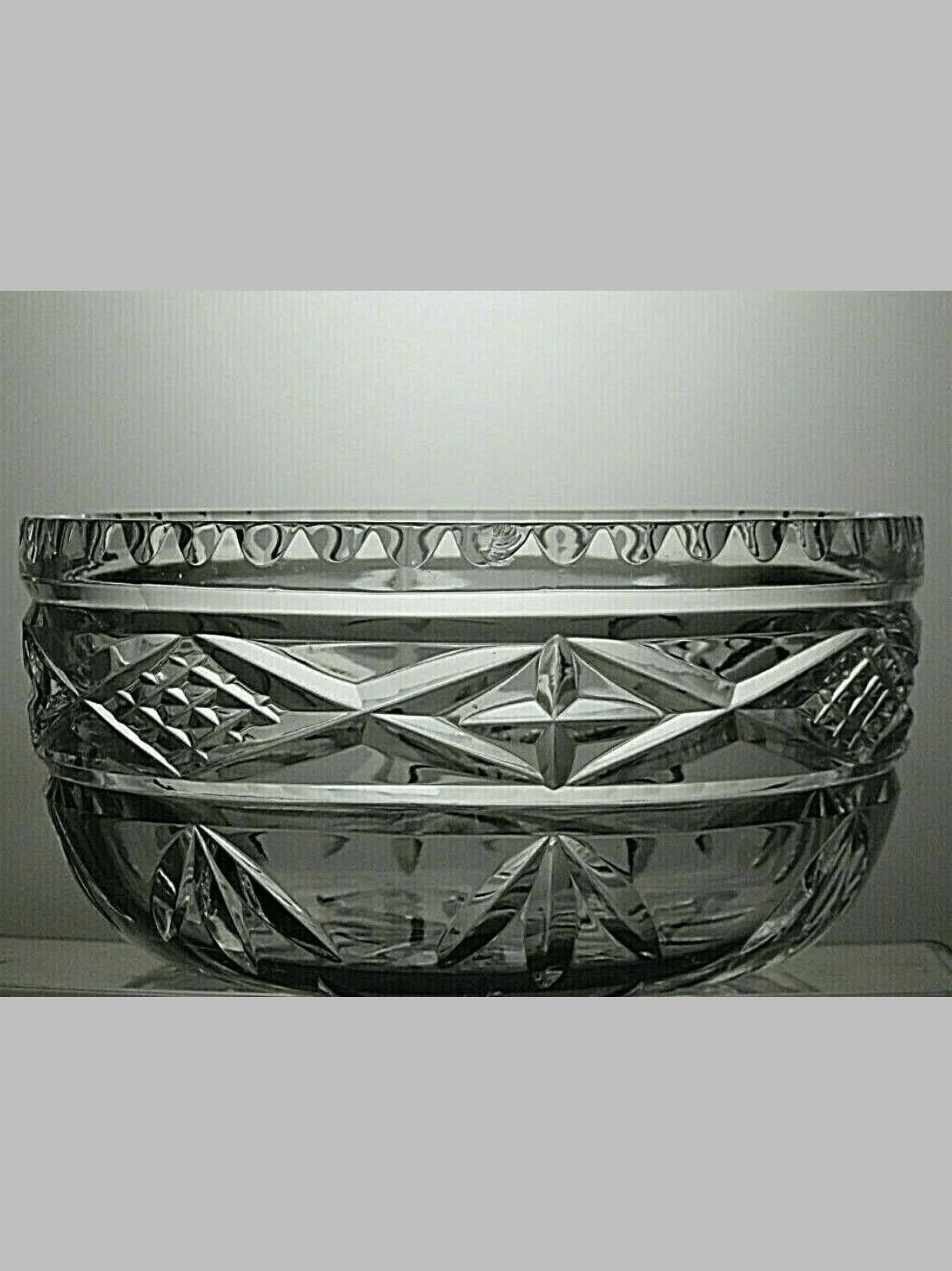 The Unbranded Brand Cut Glass Crystal Salad Fruit Serving Bowl 3 3/4" Size ONE SIZE - 1 Thumbnail