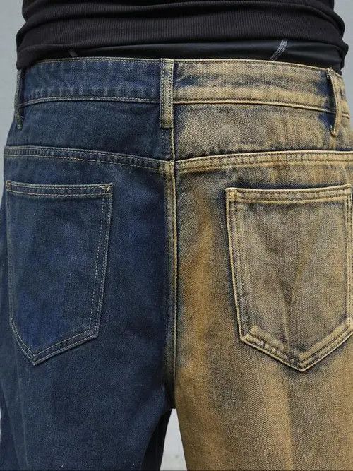 Jean × Vintage Ripped Rusty Distressed Denim Jeans Straight Leg Size US 32 / EU 48 - 1 Thumbnail