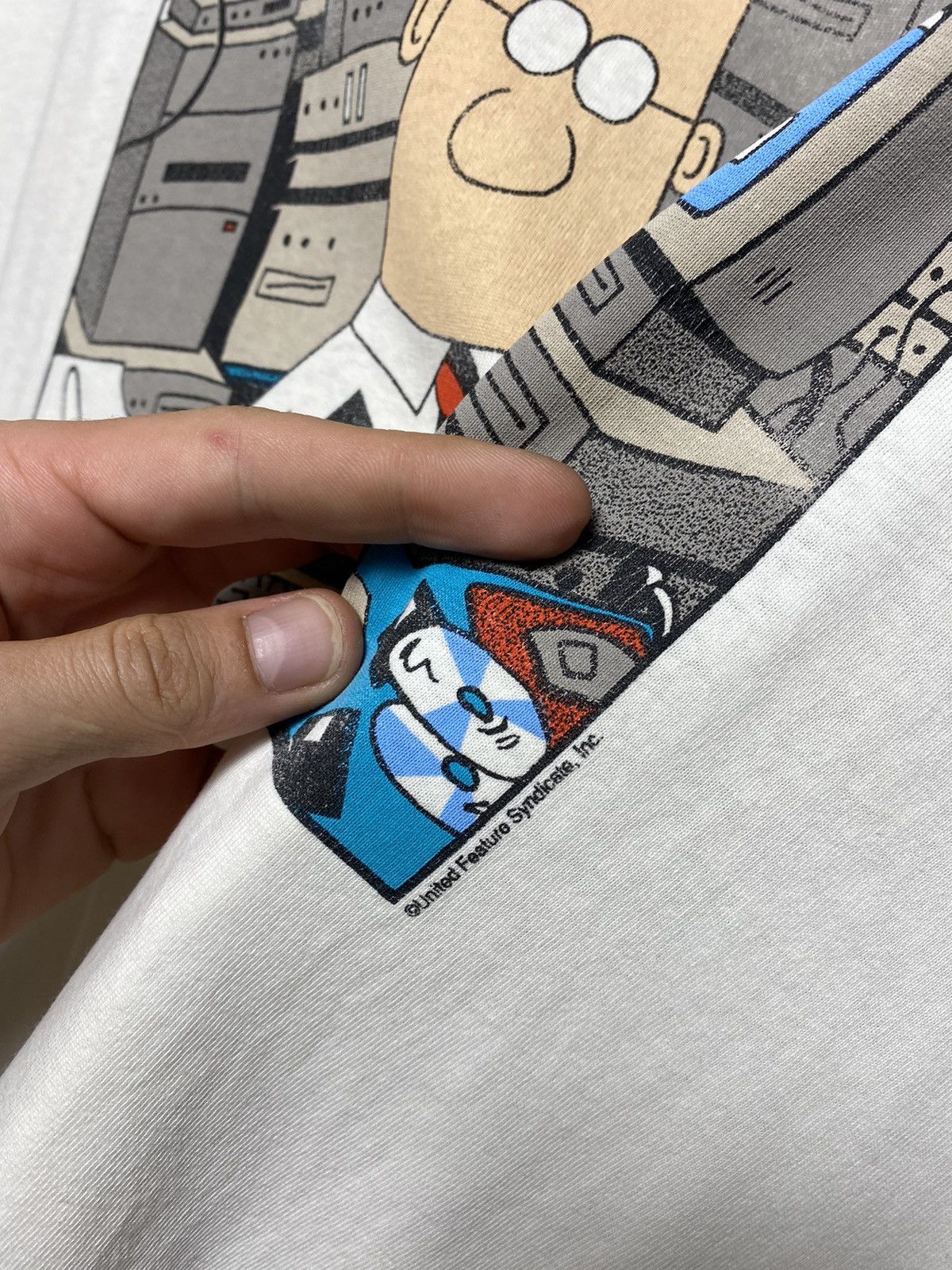 Other Vintage 1990’s Single Stitch Dilbert Funny Cartoon Tshirt Size US XL / EU 56 / 4 - 3 Thumbnail