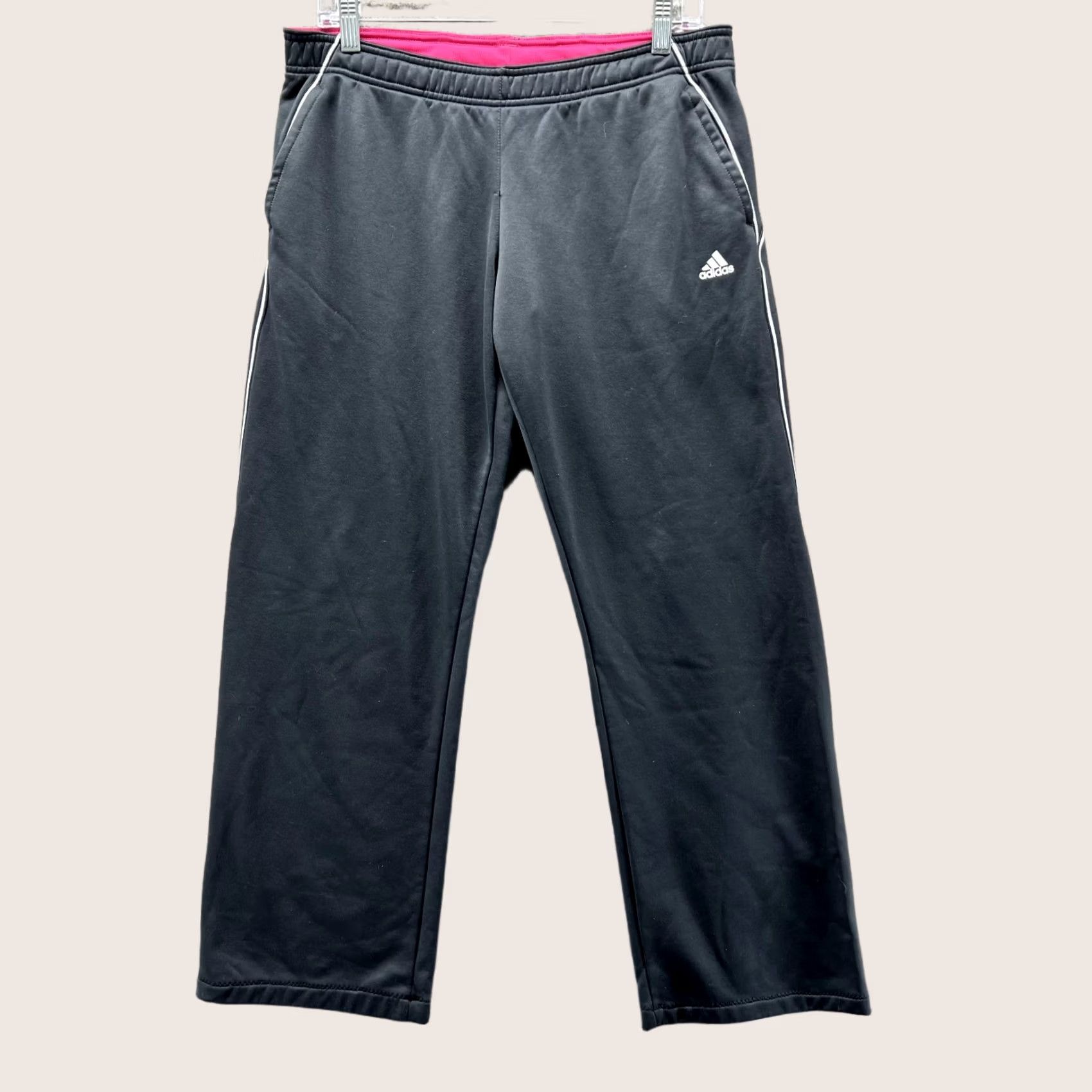 Adidas Adidas Sweatpants Women Medium Black Athletic Straight Size 32" / US 10 / IT 46 - 1 Thumbnail