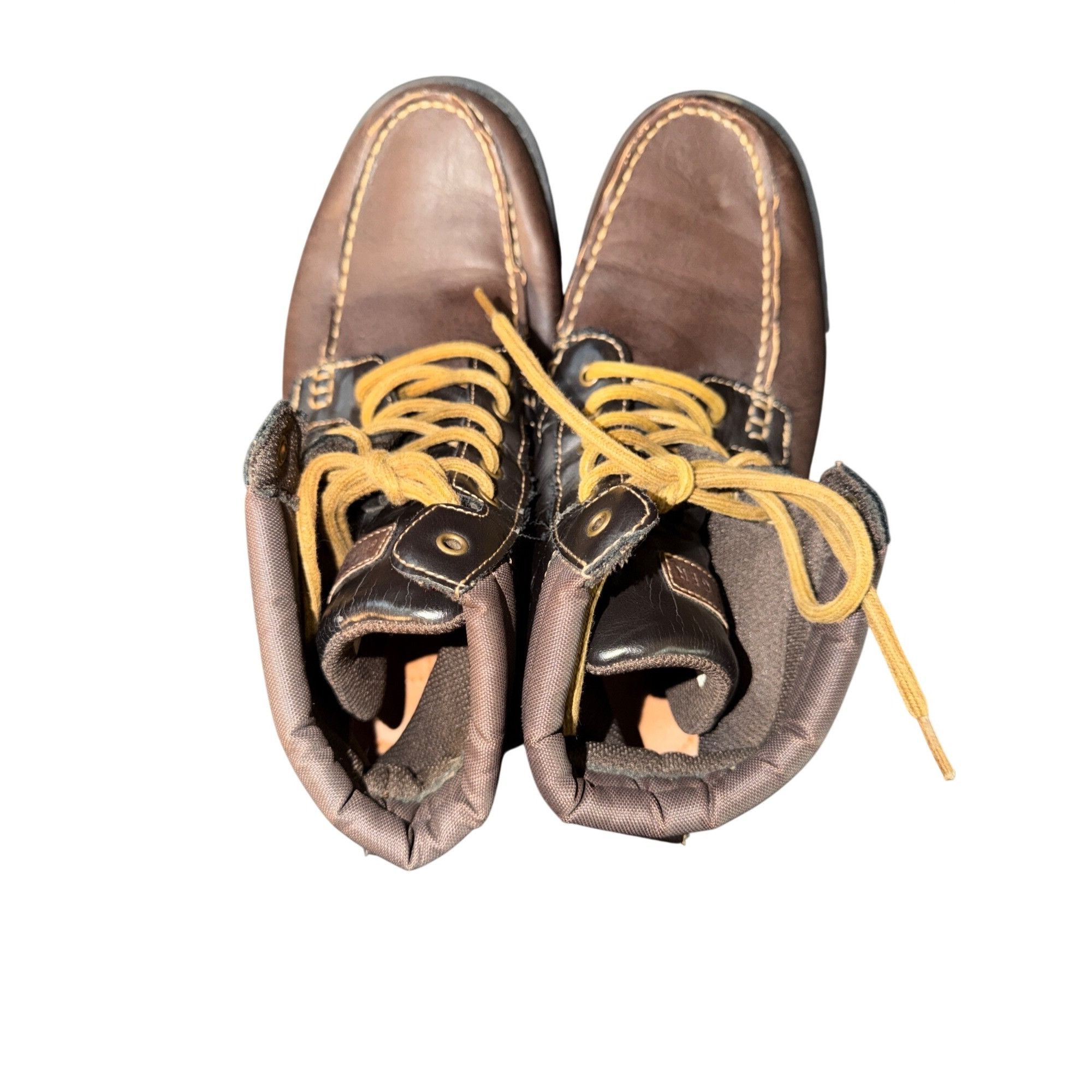 Tommy Hilfiger Tommy Hilfiger Jensen Brown Leather Hiking Boots Padded Coll Size US 8 / EU 41 - 5 Thumbnail