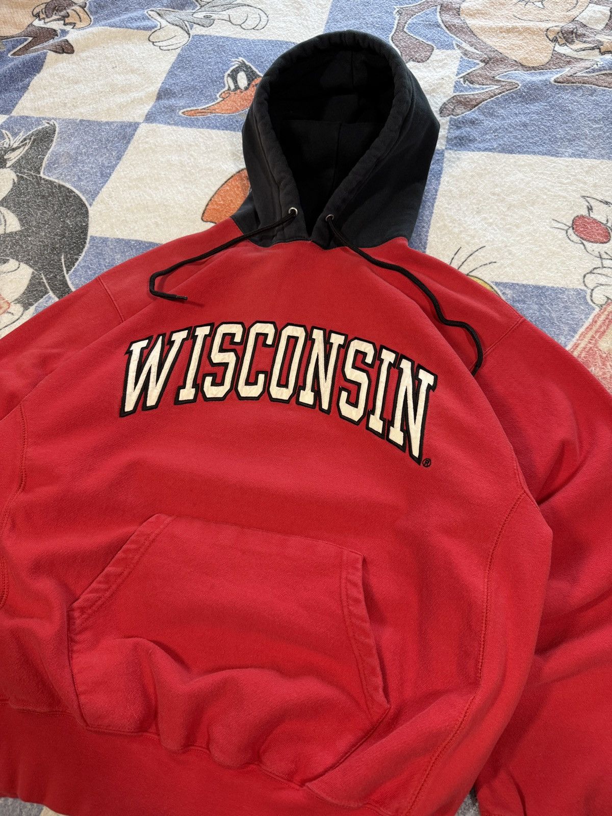 Steve And Barrys Vintage Wisconsin badgers hoodie Size US L / EU 52-54 / 3 - 2 Thumbnail