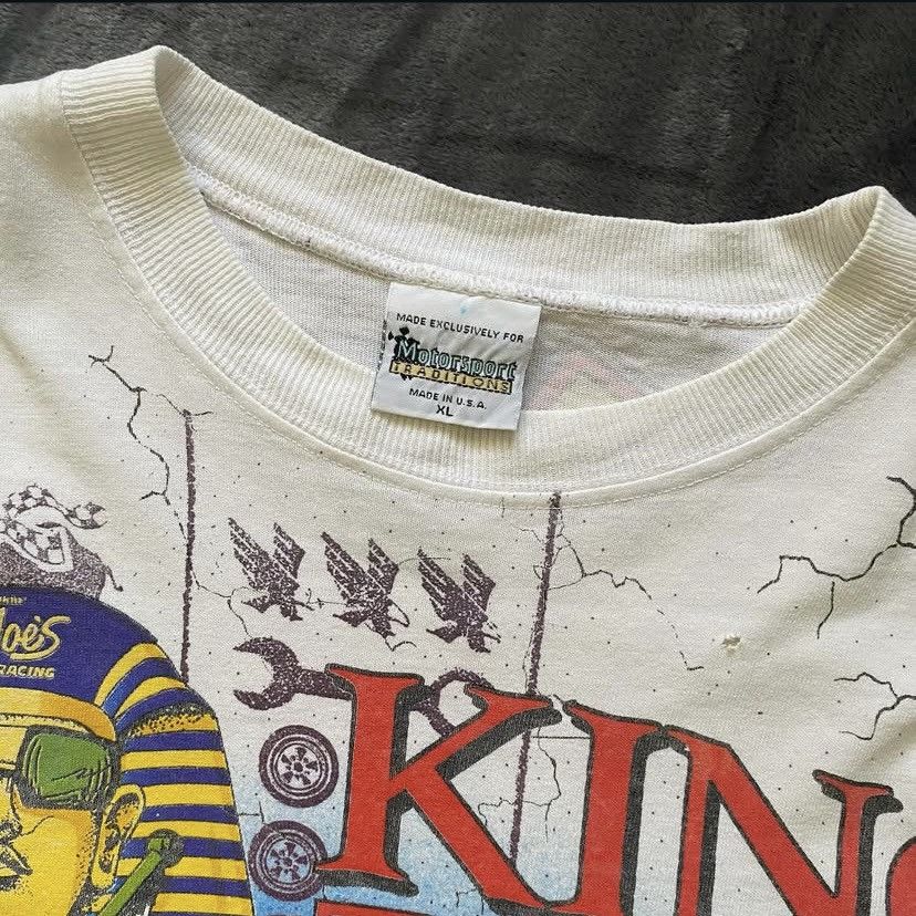 NASCAR 1994 RARE KING HUT “CAMEL POWERED” NASCAR AOP Size US XL / EU 56 / 4 - 6 Thumbnail