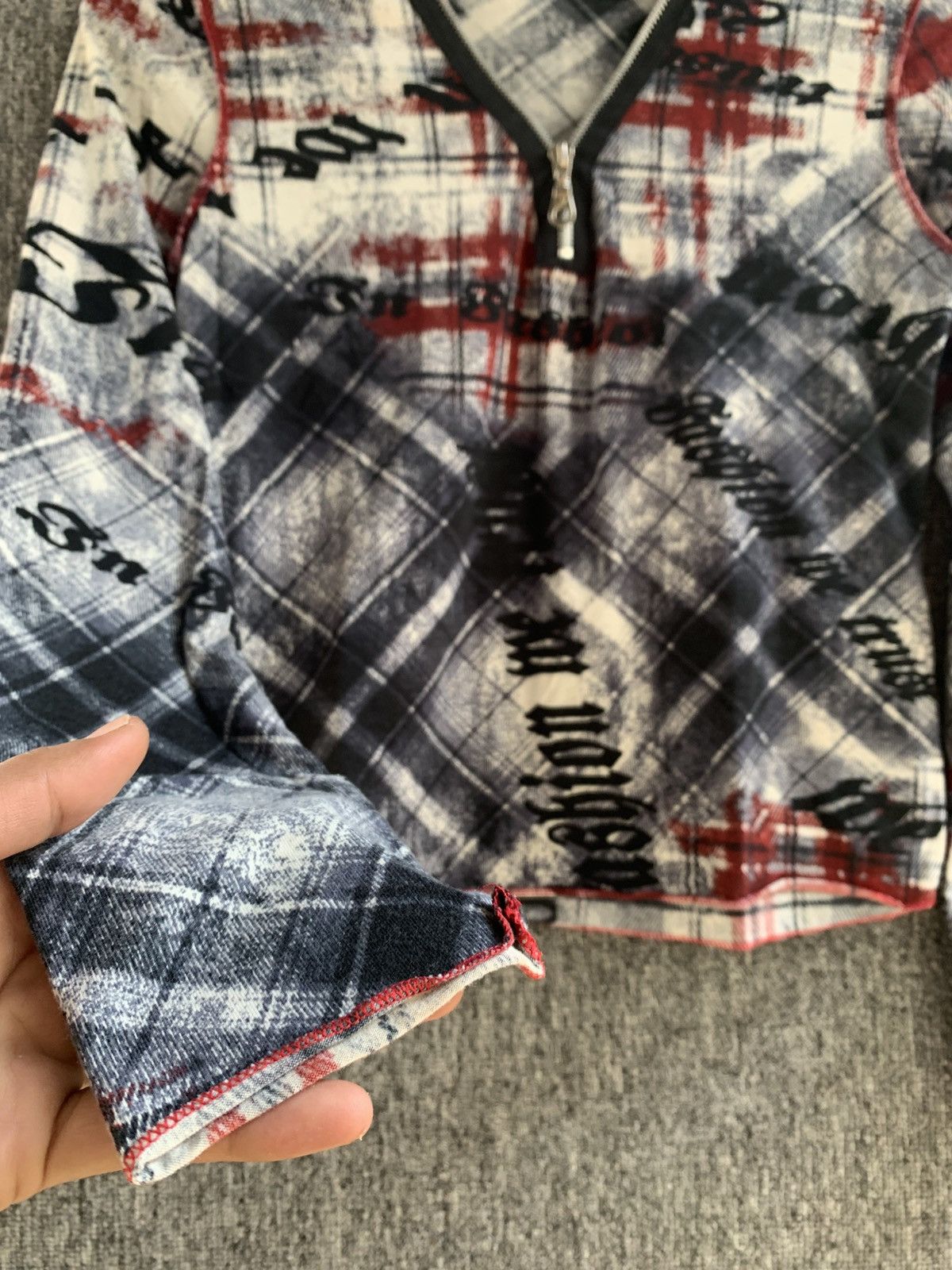 Other Axara Paris Zip Colar Gaultier Style Cropped Long Sleeve Size L / US 10 / IT 46 - 8 Thumbnail