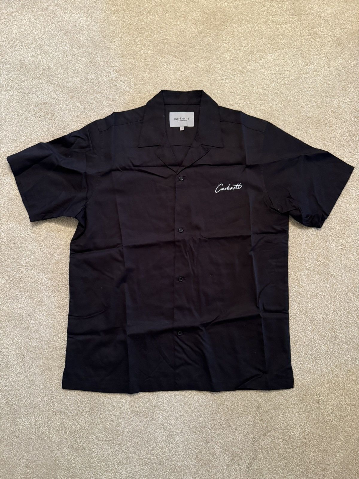 image of Carhartt Wip Delay Shirt Small in Black, Men's