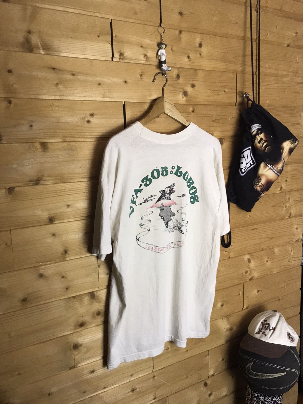 Vintage Vintage VFA 305 Lobos single stitch t-shirt Size US XL / EU 56 / 4 - 10 Thumbnail