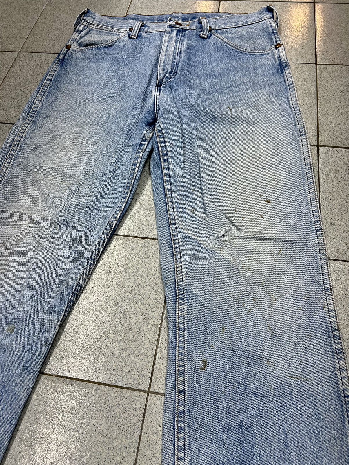 Vintage × Wrangler VINTAGE 40s WRANGLER 10MWZ BLUE BELL DENIM Size US 32 / EU 48 - 4 Thumbnail