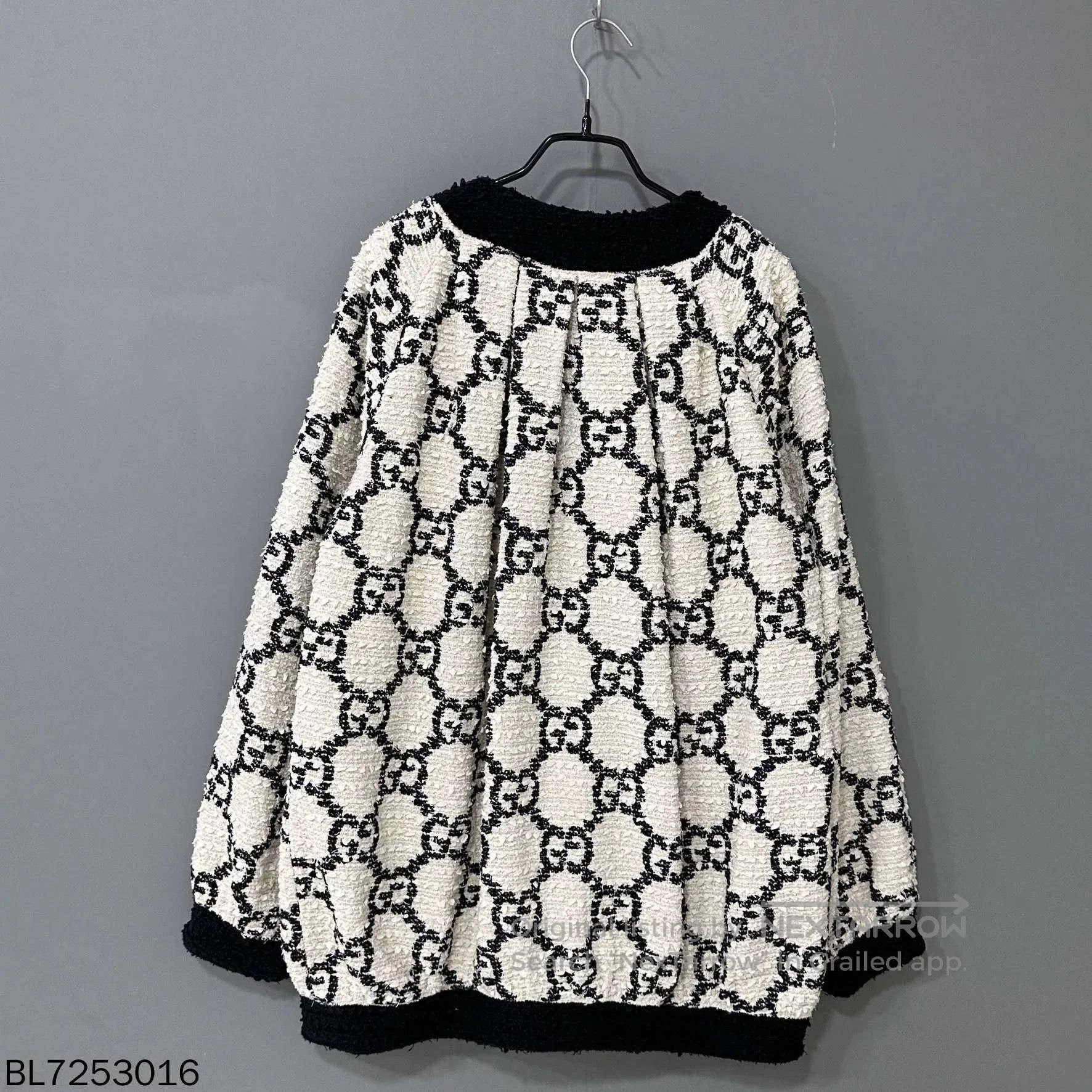 Gucci Gucci Black White Tweed Coat. Size M / US 6-8 / IT 42-44 - 3 Thumbnail