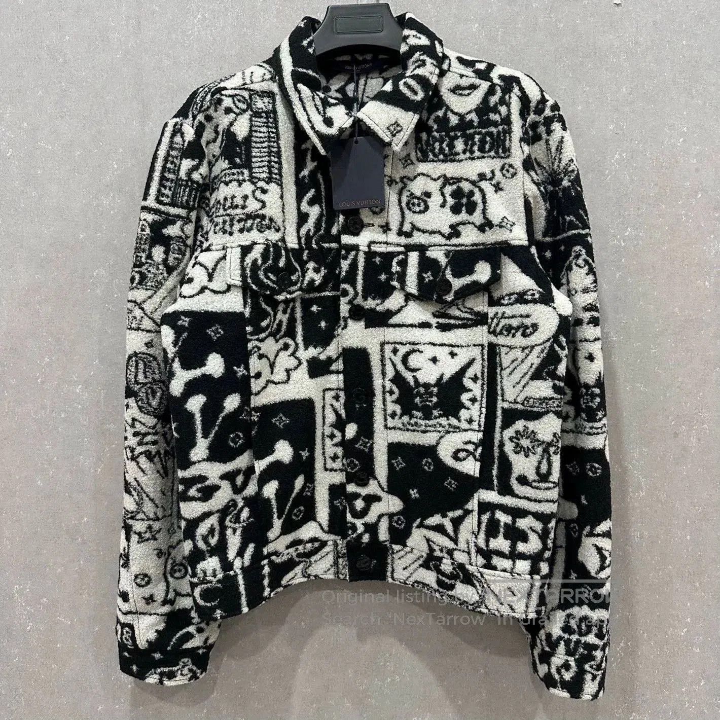 Louis Vuitton wool graphic jacket by louis vuitton. Size US XL / EU 56 / 4 - 1 Thumbnail