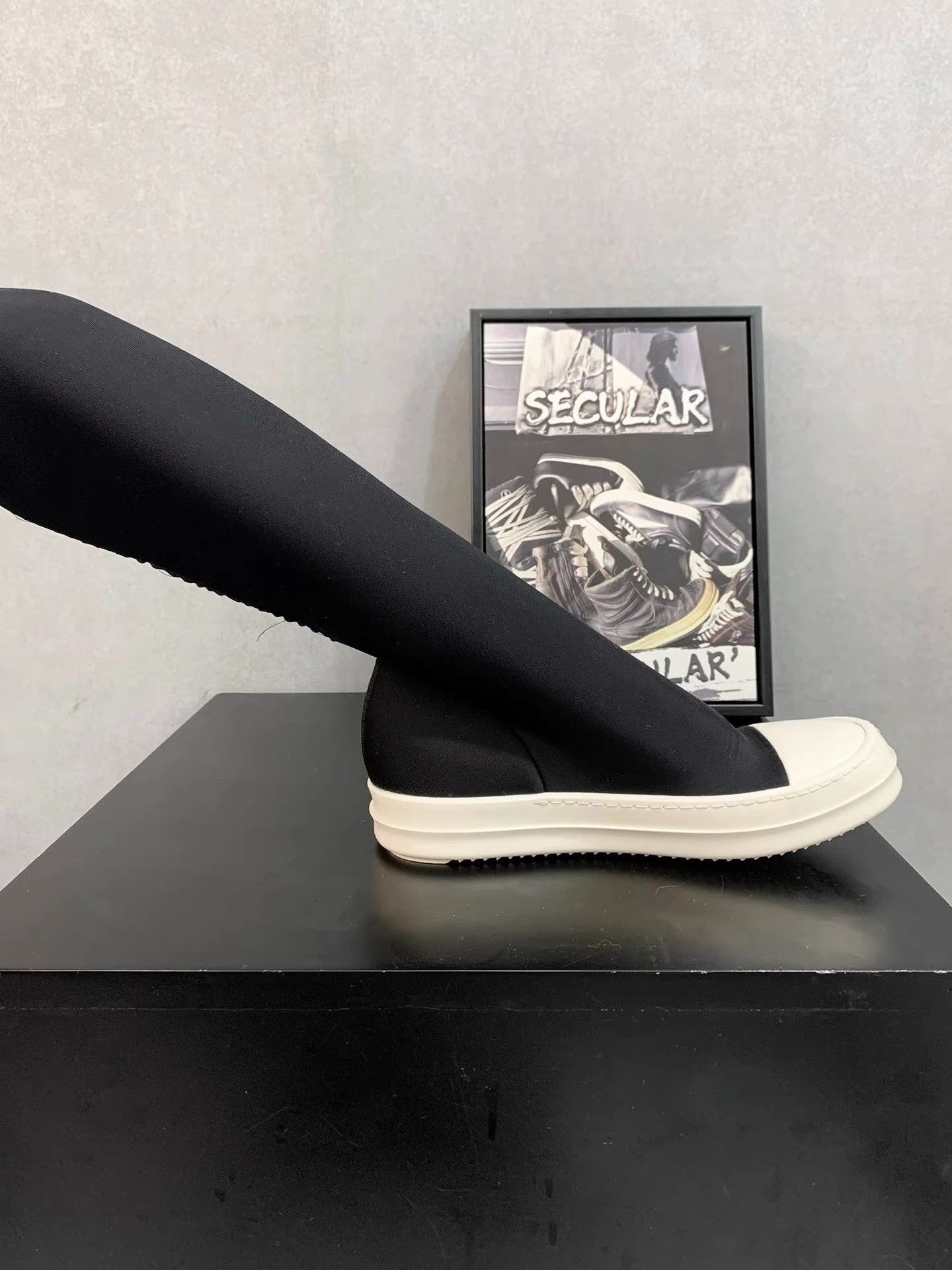 Rick Owens Rick Owens DRKSHDW Over-the-Knee Goddess Boots K34 Size US 6 / IT 36 - 4 Thumbnail