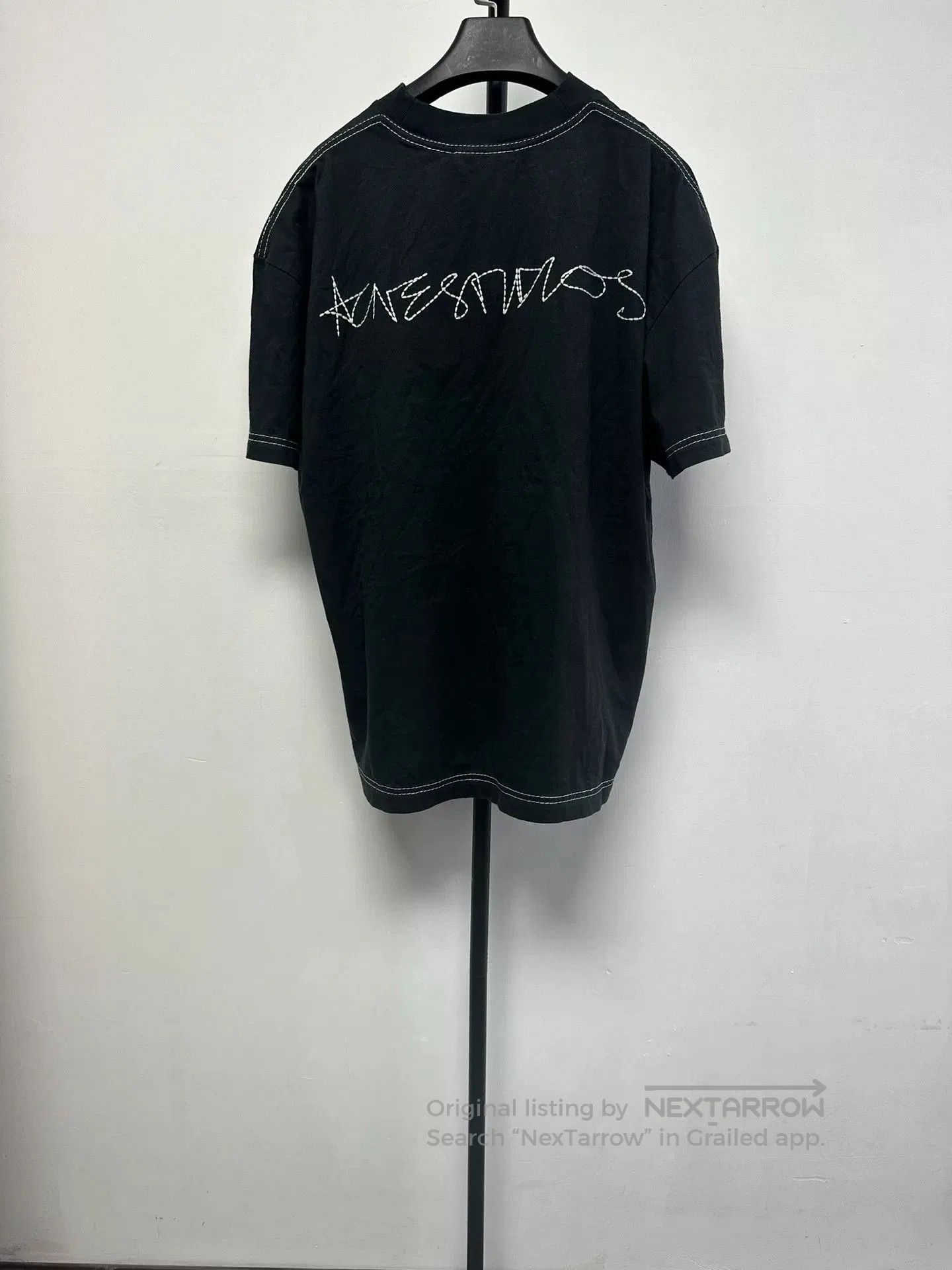 Acne Studios Acne Back Contrast Stitch Embroidered Logo T-shirt. Size US S / EU 44-46 / 1 - 2 Thumbnail
