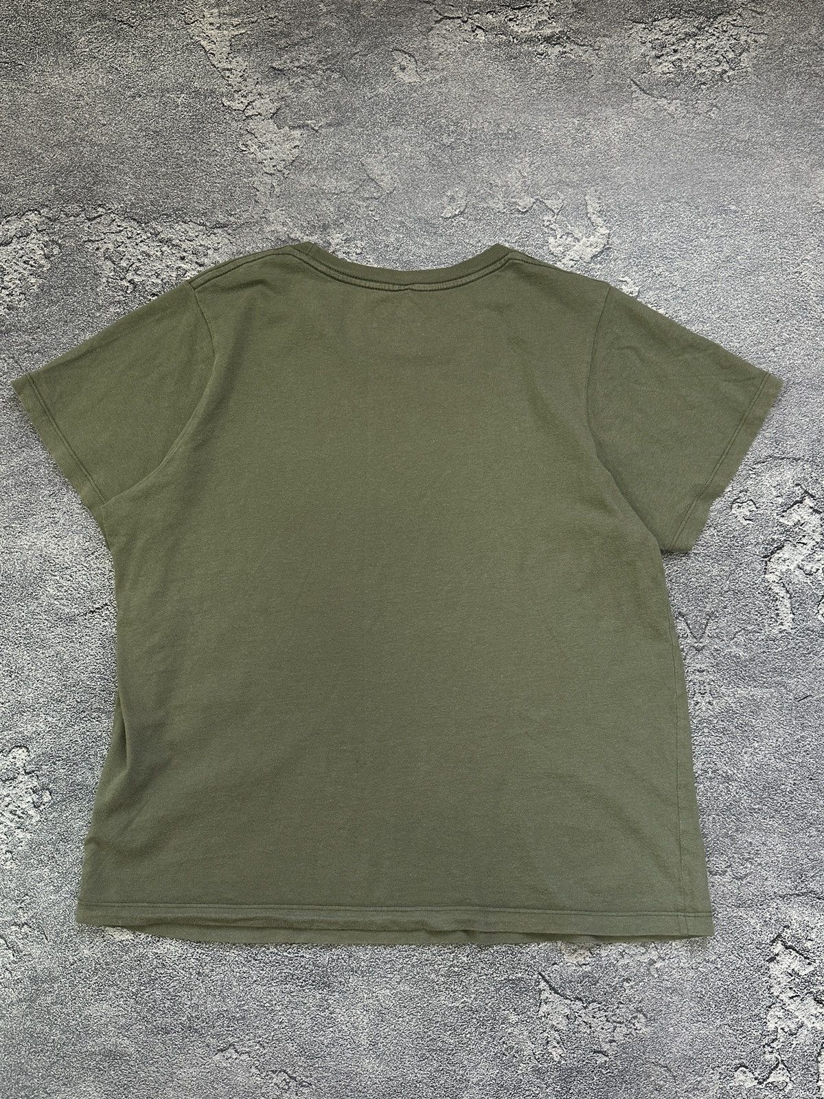 Stussy Vintage Stussy Big Logo Faded Khaki T-Shirt Y2k Size S Size US S / EU 44-46 / 1 - 4 Thumbnail