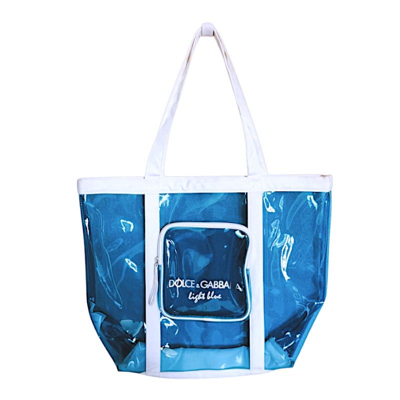 Dolce & Gabbana Dolce and Gabbana Blue/White Clear Tote Size ONE SIZE - 1 Thumbnail