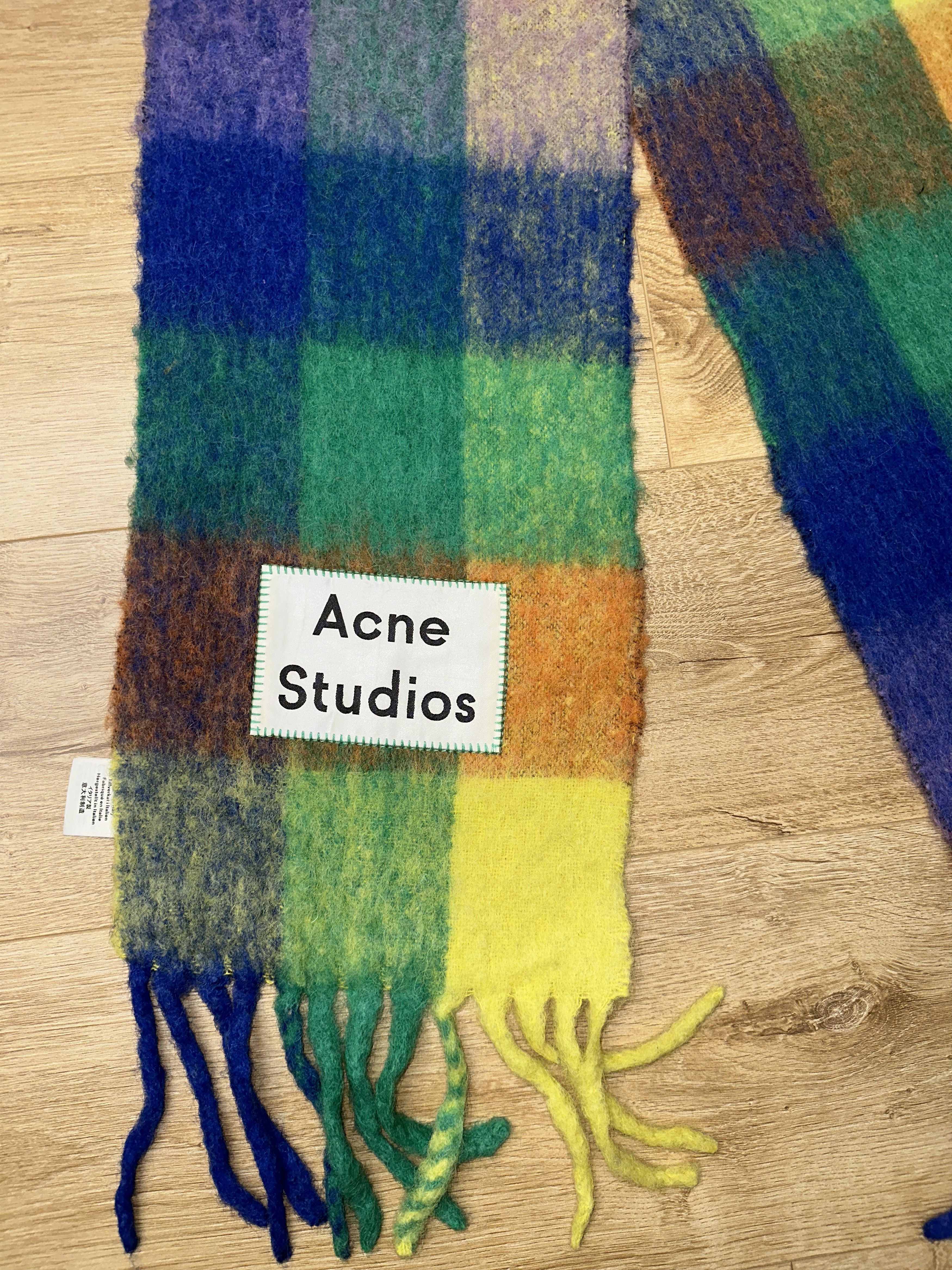 Acne Studios Acne Studios Check Wool Mohair Scarf Unisex 250X28 Size ONE SIZE - 7 Thumbnail