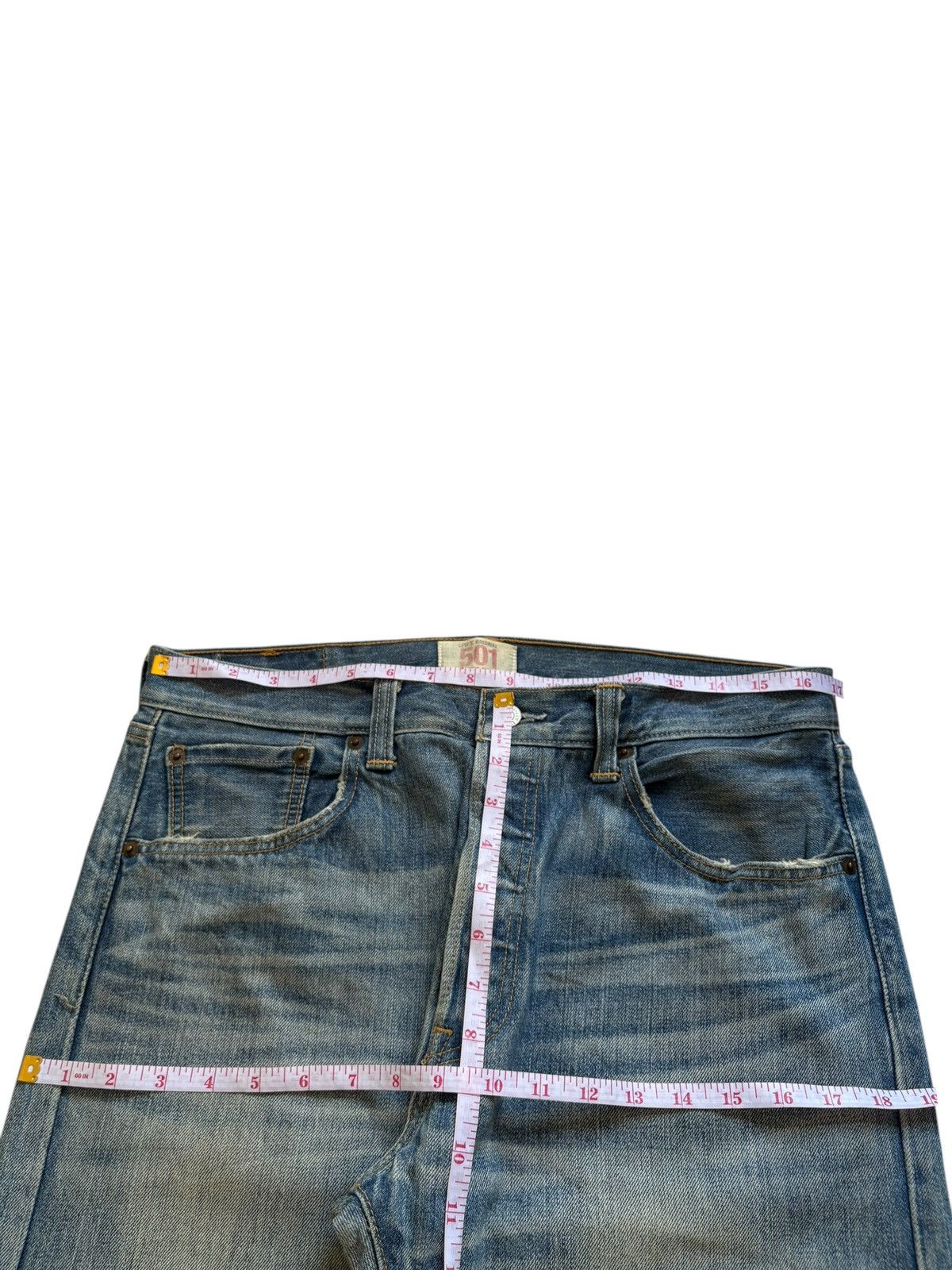 Levi's Vintage 90s Levis 501 Mud Wash Distressed Baggy Jeans Size US 34 / EU 50 - 10 Thumbnail
