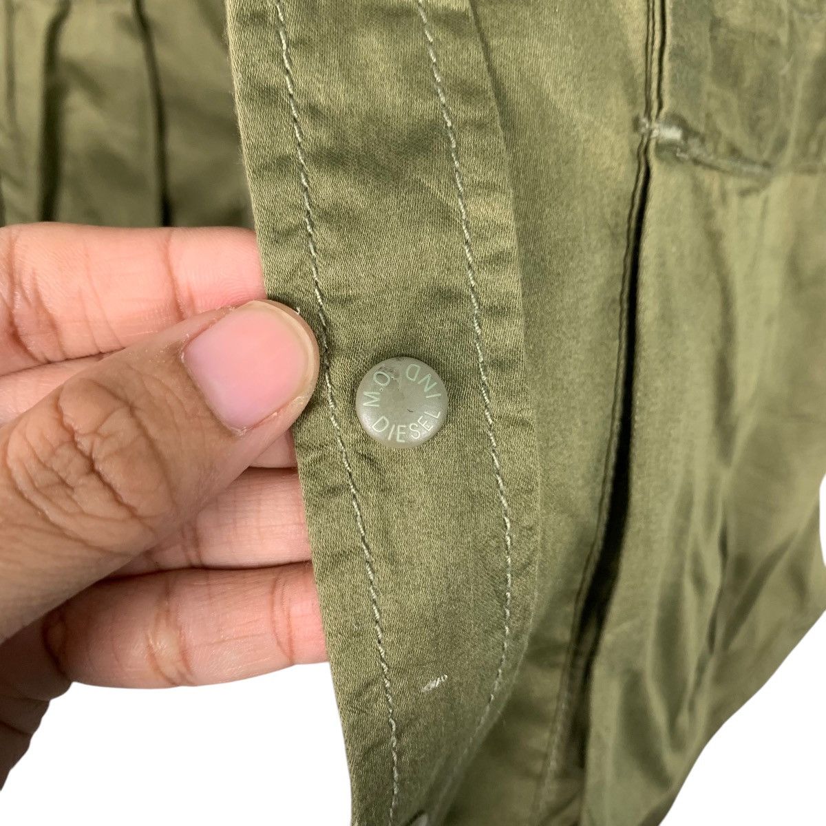 Diesel DIESEL Snap Button Green Vest #1671-C74 Size US M / EU 48-50 / 2 - 10 Thumbnail