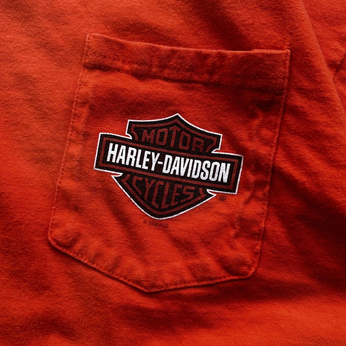 Harley Davidson vintage orange harley davidson tee Size US XL / EU 56 / 4 - 4 Thumbnail