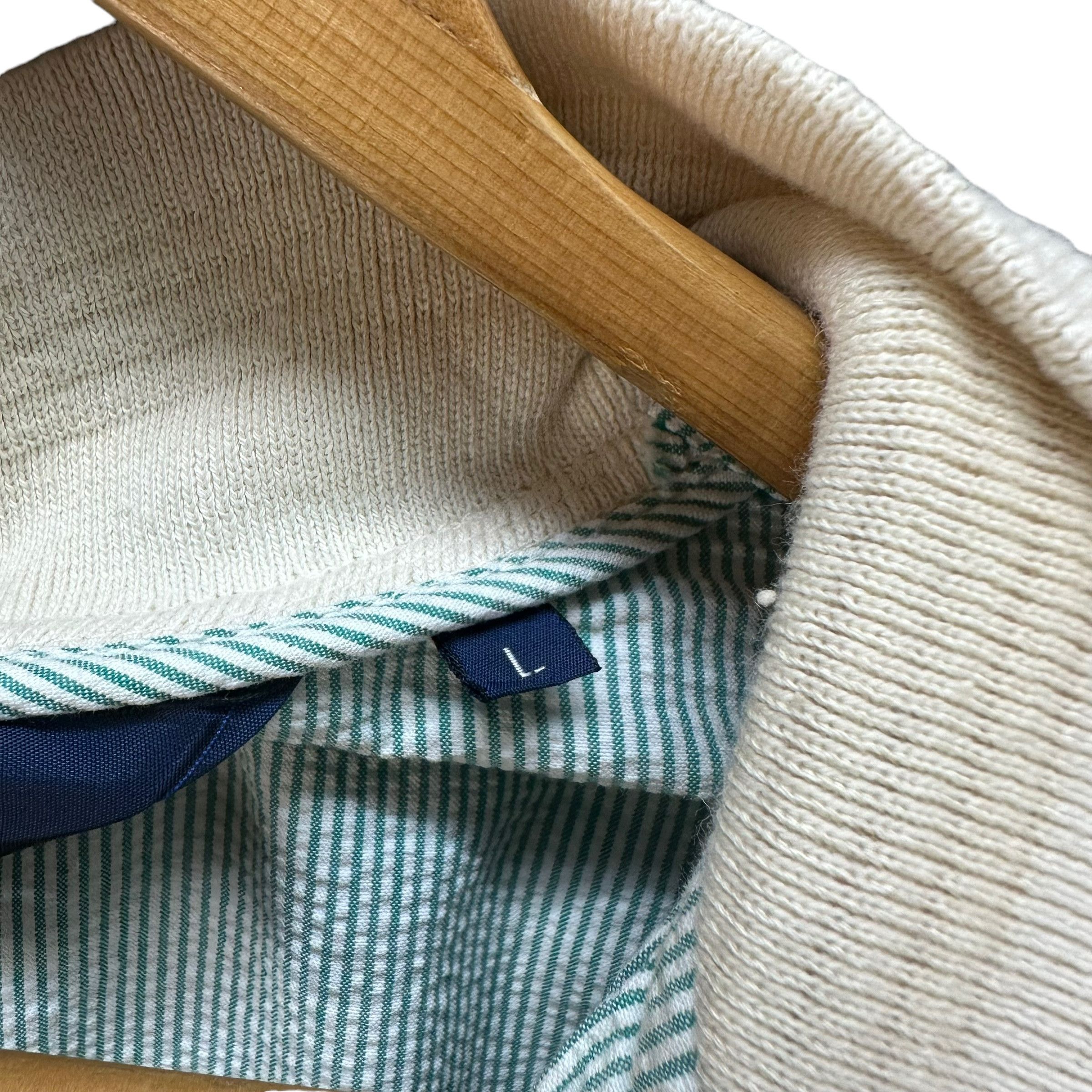 Polo Ralph Lauren 90's POLO RL 3 POCKET STRIPED BOMBER JACKET #8871-033 Size US L / EU 52-54 / 3 - 7 Thumbnail