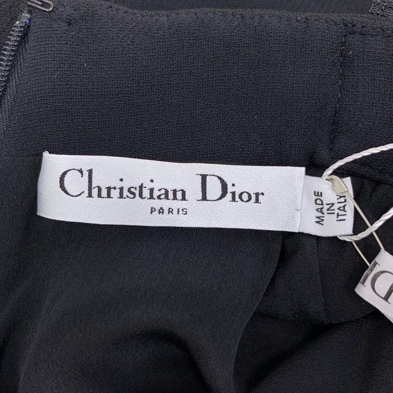 Dior Dior Black bee embroidered wool zipper sleeveless dress 250 Size XS / US 0-2 / IT 36-38 - 6 Thumbnail