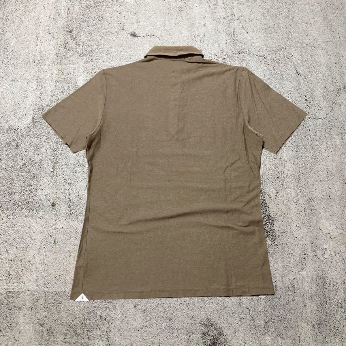 Japanese Brand 2000s Artisan Pocket Polo Tshirt Brown Designer Size US L / EU 52-54 / 3 - 11 Thumbnail