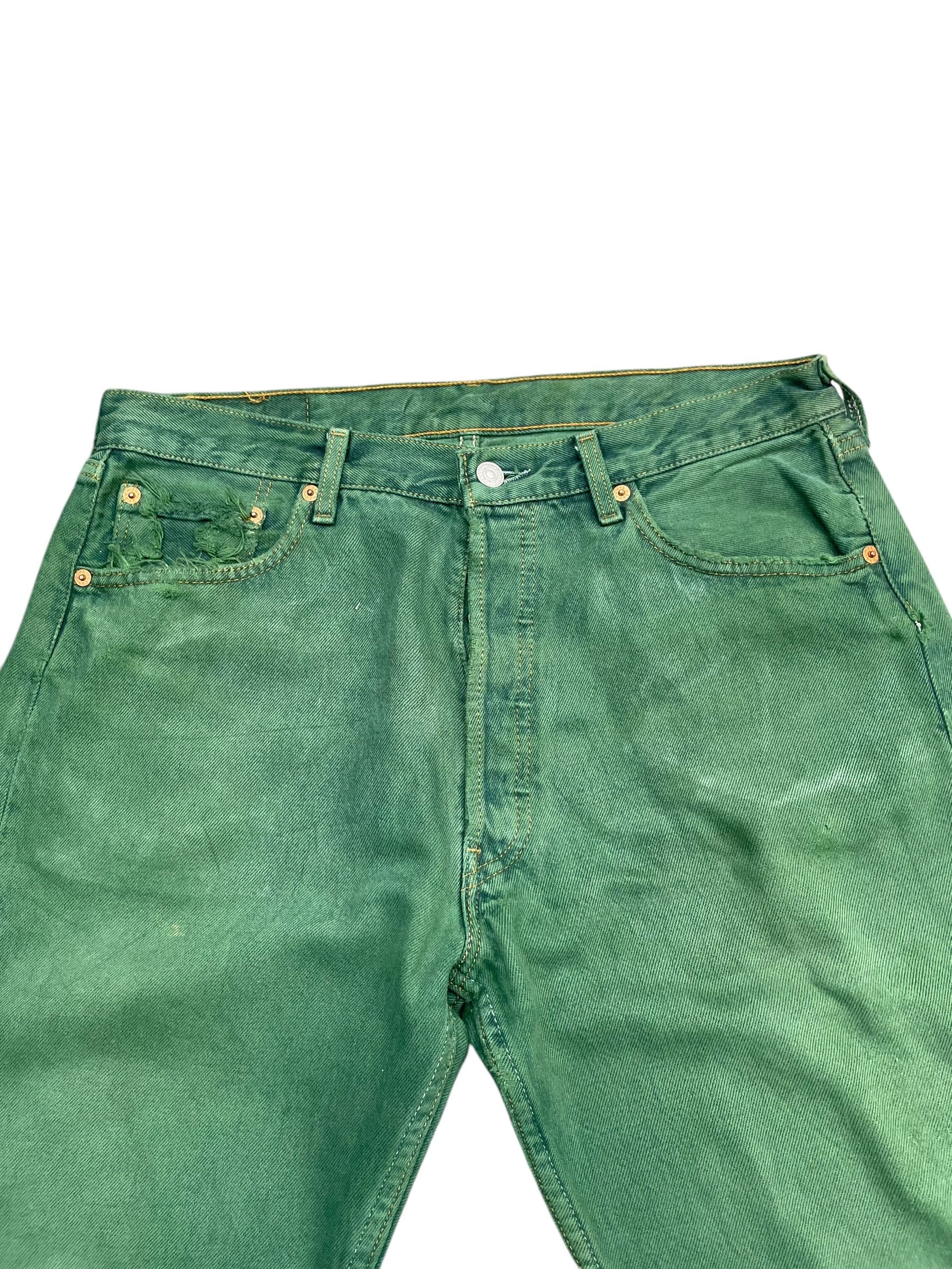 Levi's Vintage Rare 1997 Levis 501 e Made in France Size US 34 / EU 50 - 2 Thumbnail