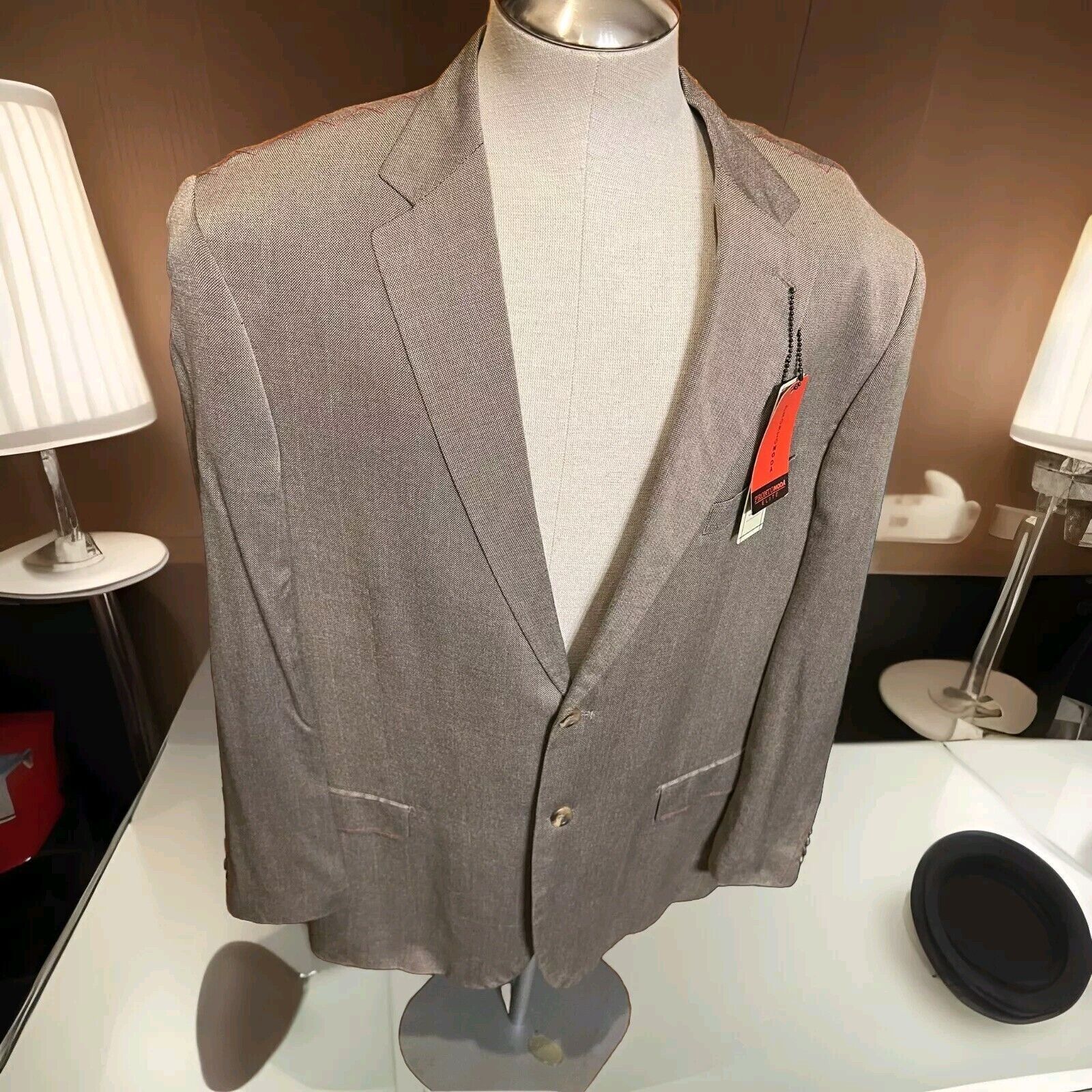 Other Pronto Moda Elite Brown Blazer/Sport Coat jacket Sz:46R Size 46R - 1 Thumbnail